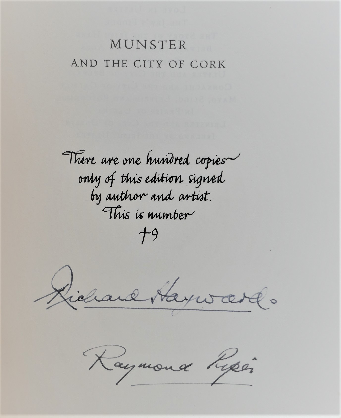 Munster and the City of Cork. Special Limited Edition (1964) - Image 3