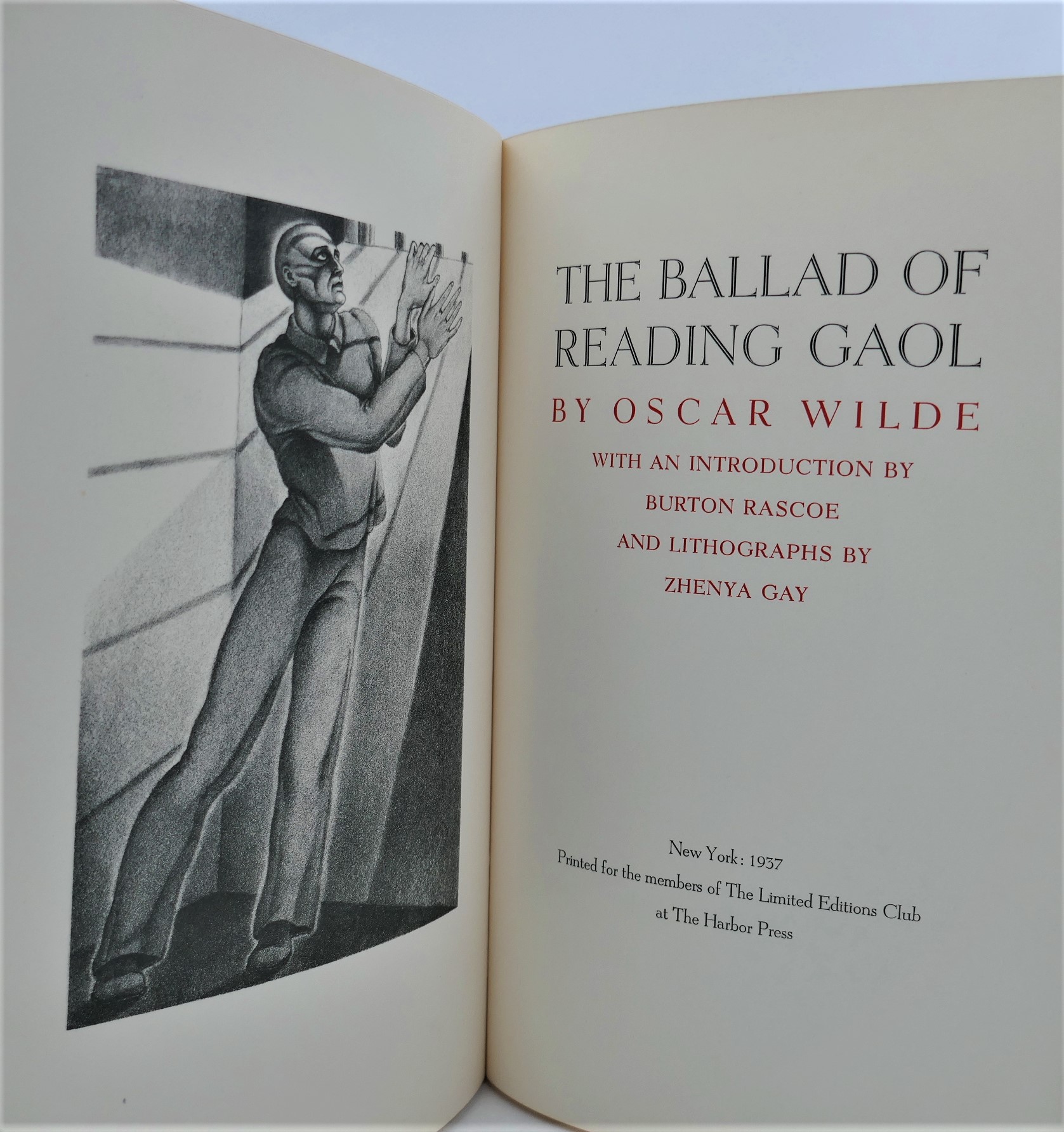 The Ballad of Reading Gaol. Lithographs by Zhenya Gay (1937) - Image 3
