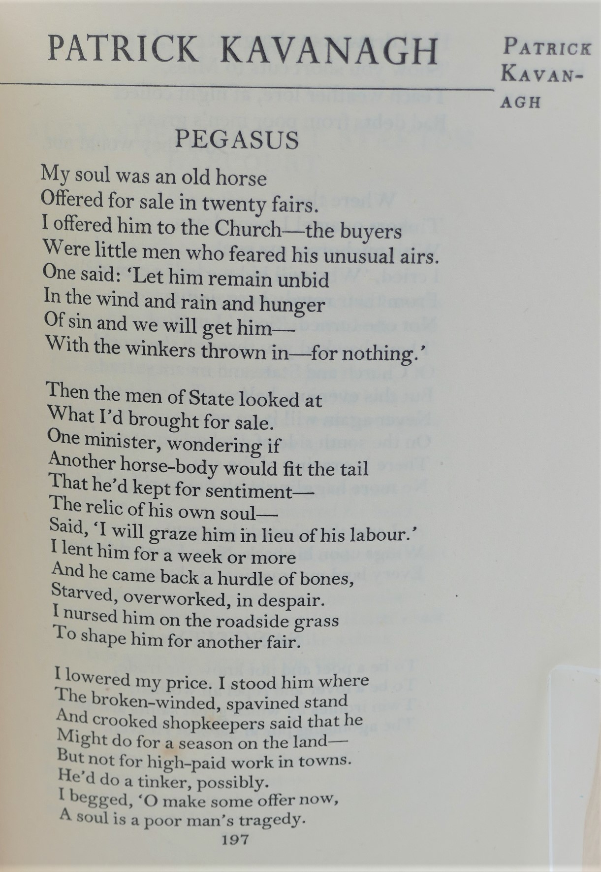 Faber Book of Twentieth Century Verse. Inscribed by Patrick Kavanagh (1953) - Image 6