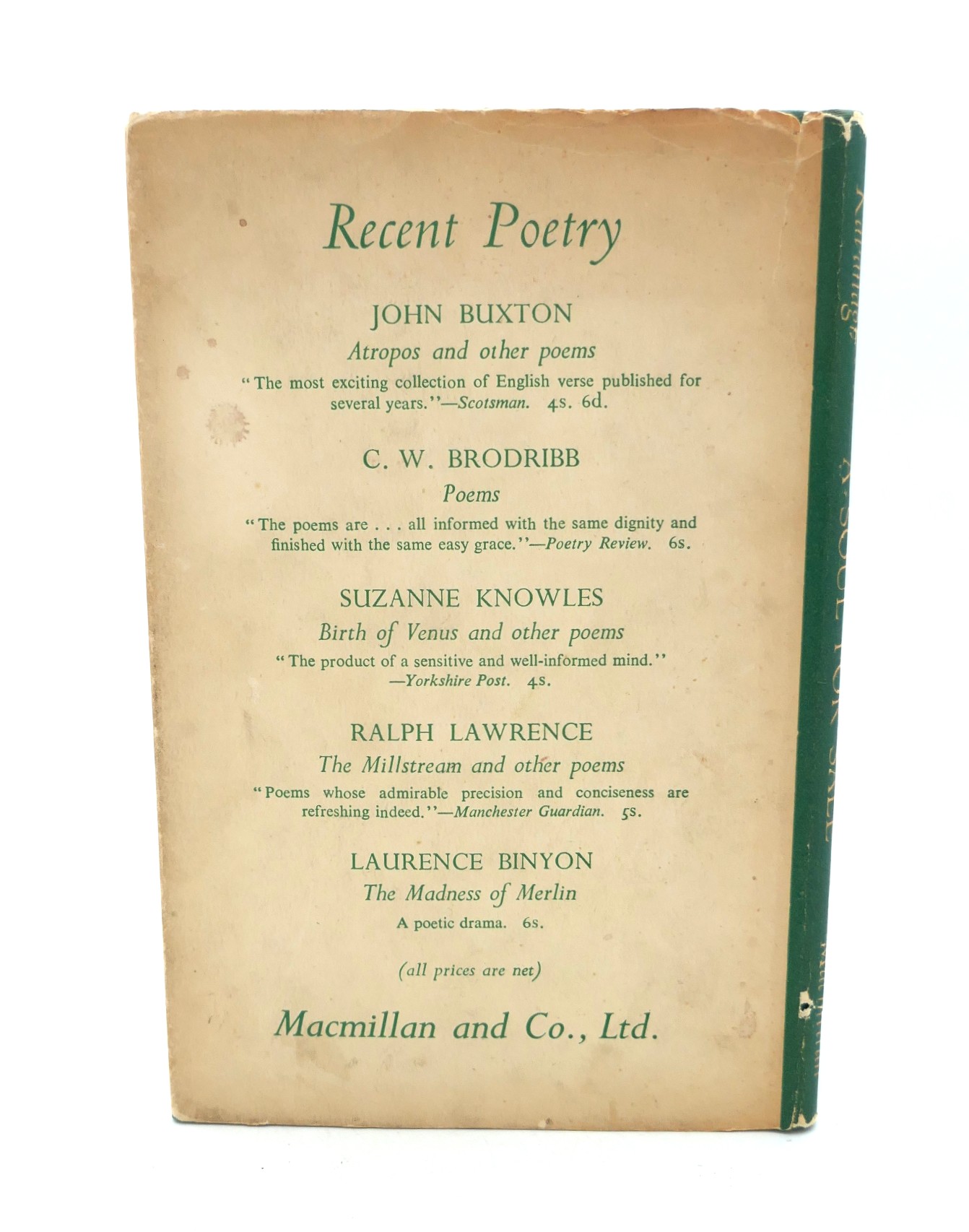 A Soul for Sale -Poems. First Edition (1947) - Image 2