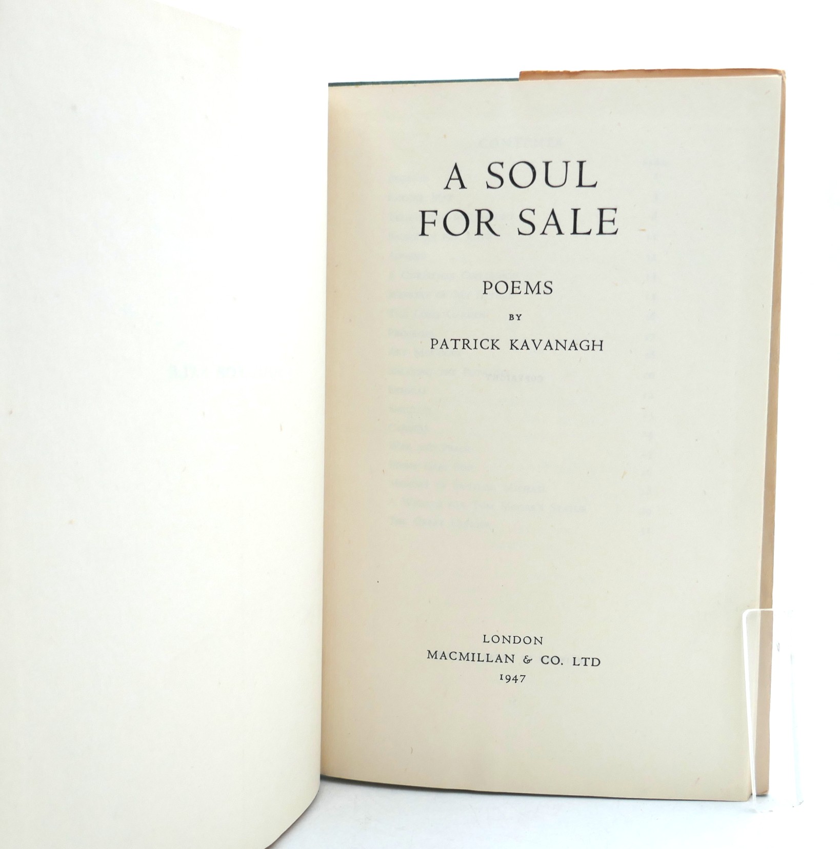 A Soul for Sale -Poems. First Edition (1947) - Image 4