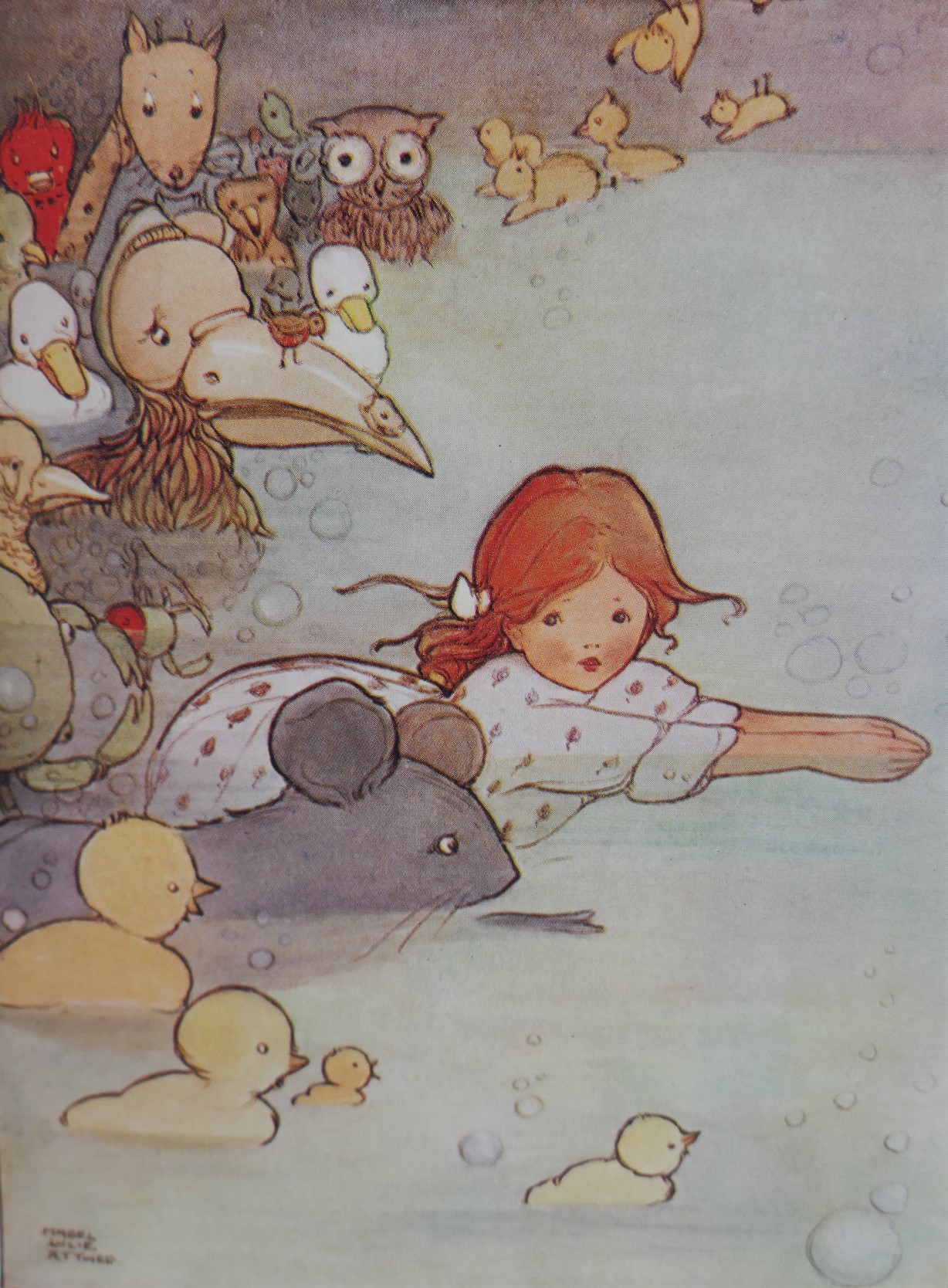 Alice in Wonderland. Illustrated by Mabel Lucie Attwell (1910) - Image 5