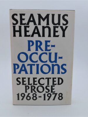 Preoccupations. Selected Prose 1968-1978. Presentation Copy (1980)