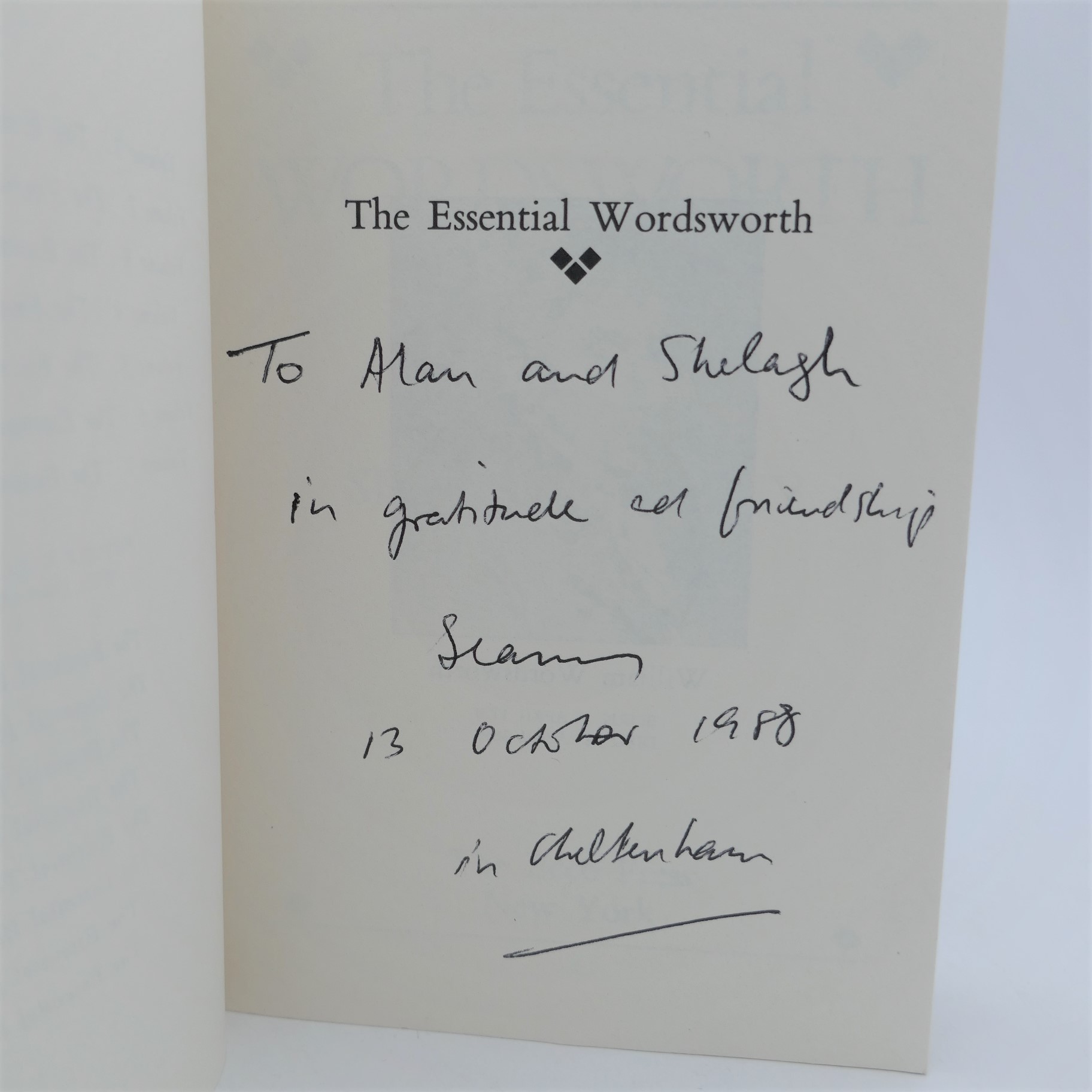 The Essential Wordsworth. Selected by Seamus Heaney (1988) - Image 2