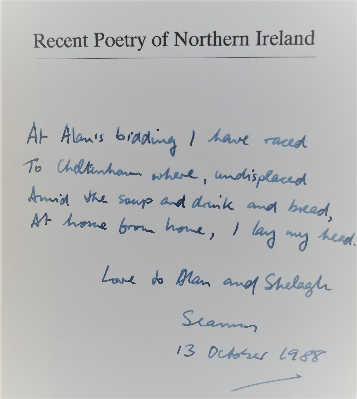 Place and Displacement. Inscribed Copy (1985) - Image 2