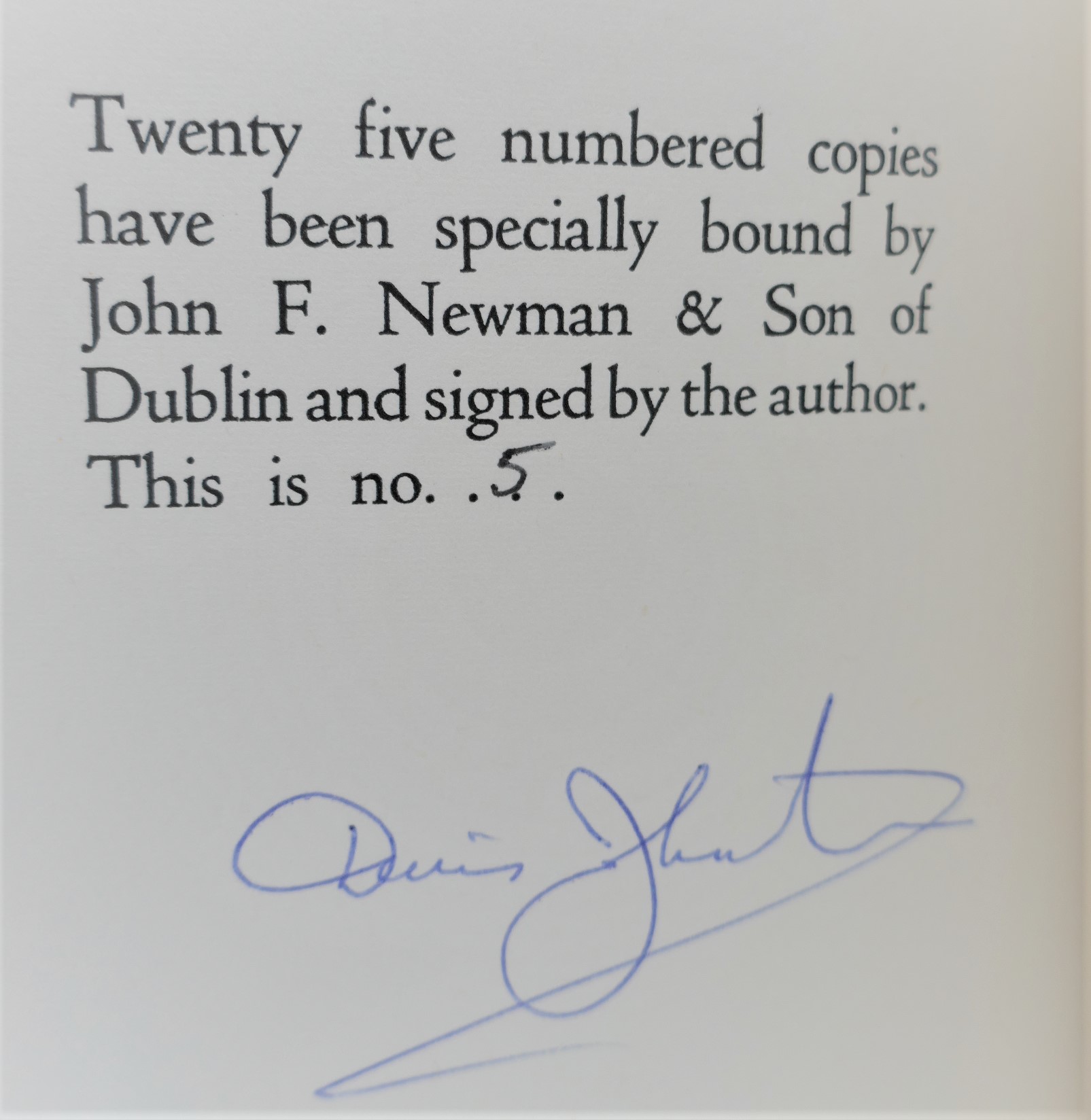 The Dramatic Works of Denis Johnston. Limited Edition Set (1977) - Image 4