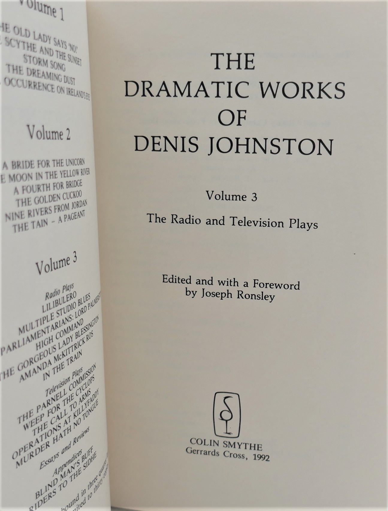 The Dramatic Works of Denis Johnston. Limited Edition Set (1977) - Image 8