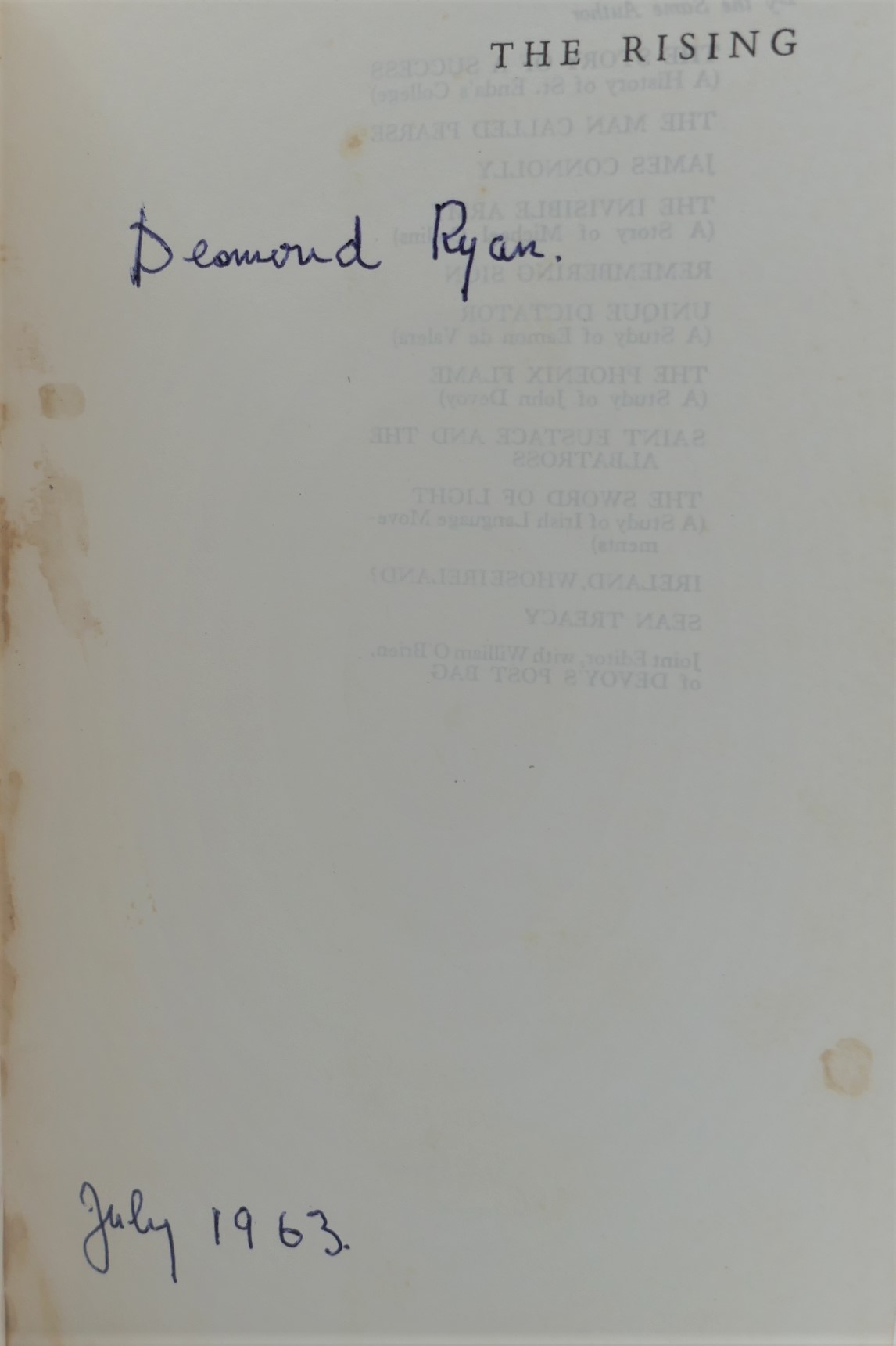 The Rising. The Complete Story of Easter Week. Signed Copy (1957) - Image 3