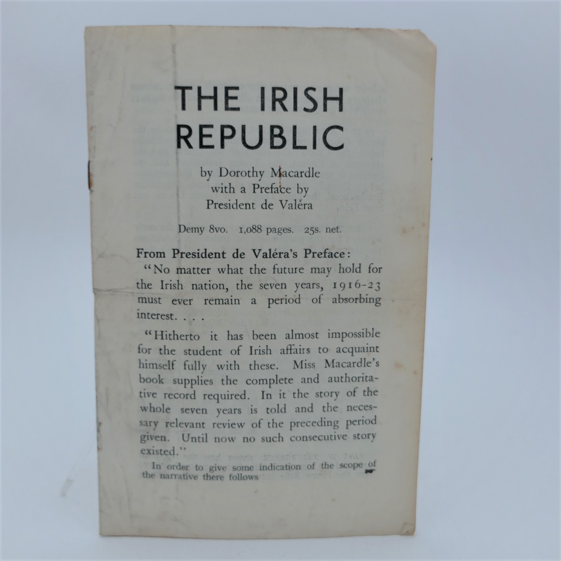 The Irish Republic. Chronicle of the Anglo-Irish Conflict and the Partitioning of Ireland (1937) - Image 5