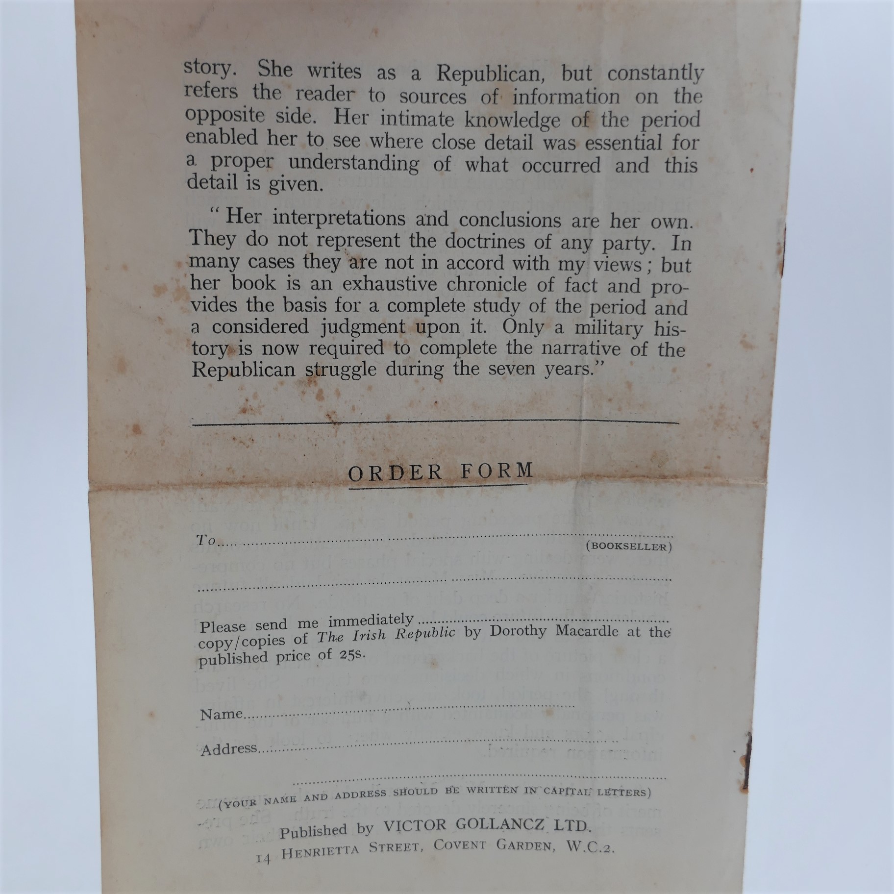 The Irish Republic. Chronicle of the Anglo-Irish Conflict and the Partitioning of Ireland (1937) - Image 6