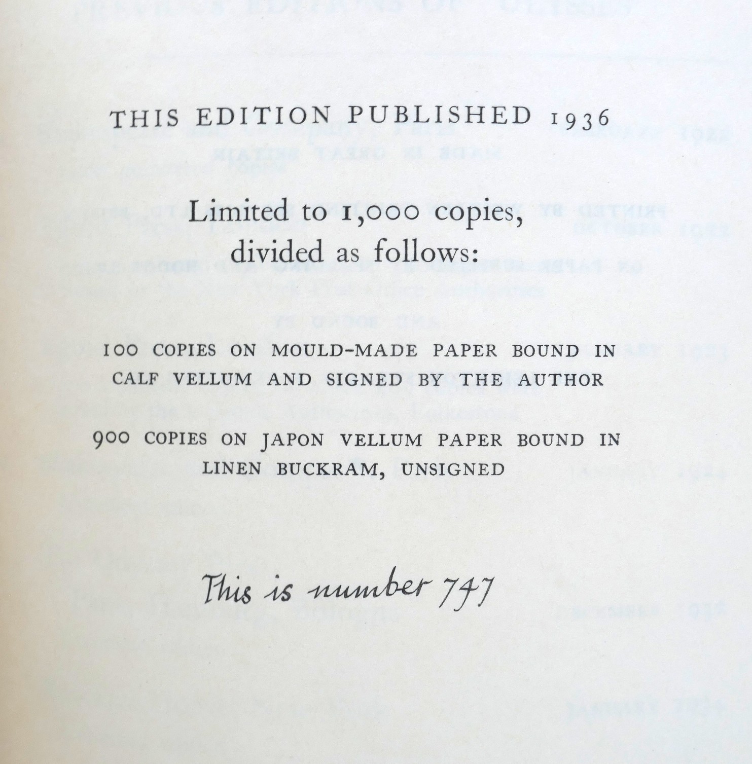 Ulysses. The Bodley Head. First Printing in England (1936) - Image 5