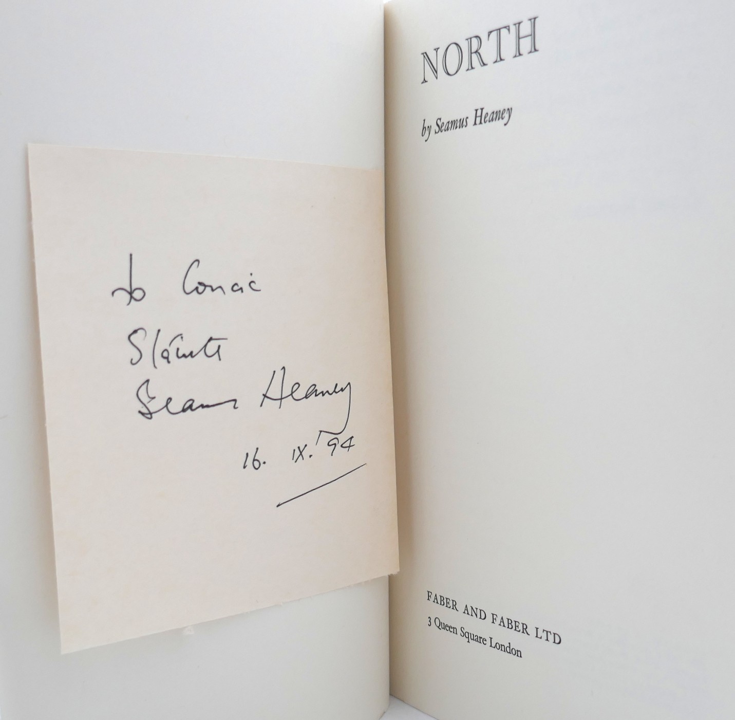 North. First Paperback Edition. Author Signed (1975) - Image 3