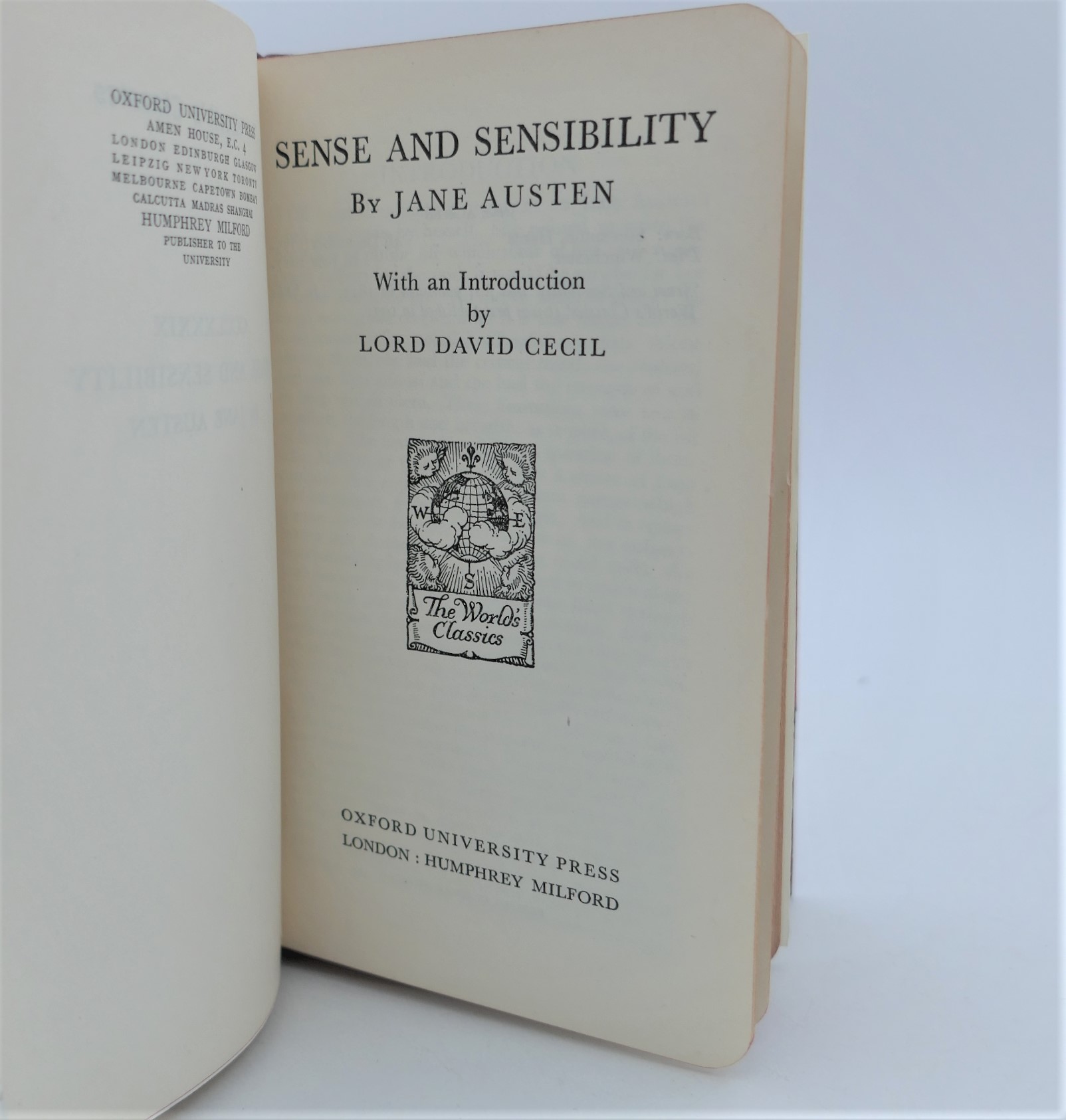 Sense and Sensibility. The Worlds Classics (1931) - Image 2
