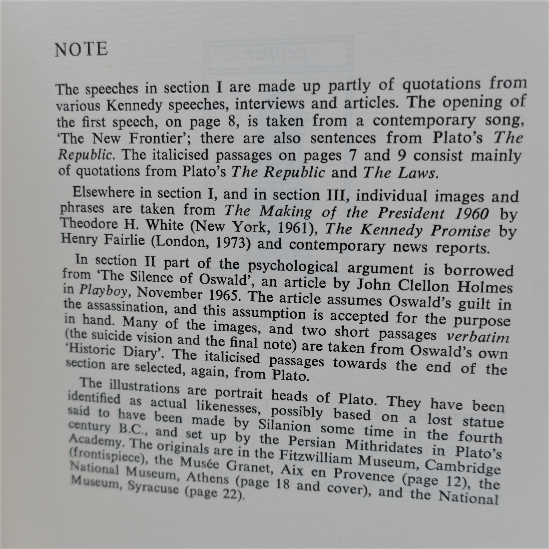 The Good Fight. A Poem for the Tenth Anniversary of the Death of J.F.K. (1973) - Image 4