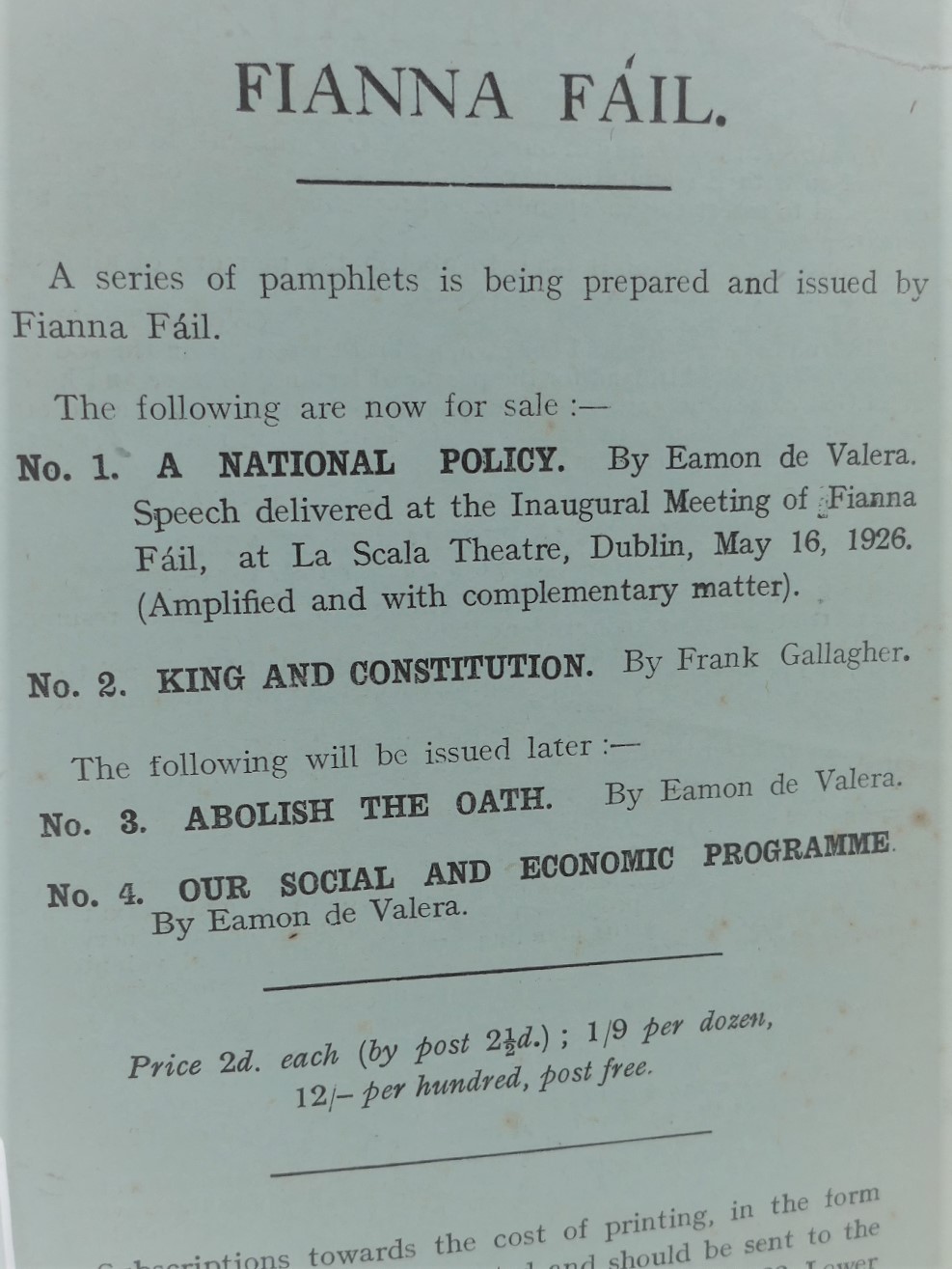 King and Constitution. Pamphlet No. 2. (1926) - Image 4