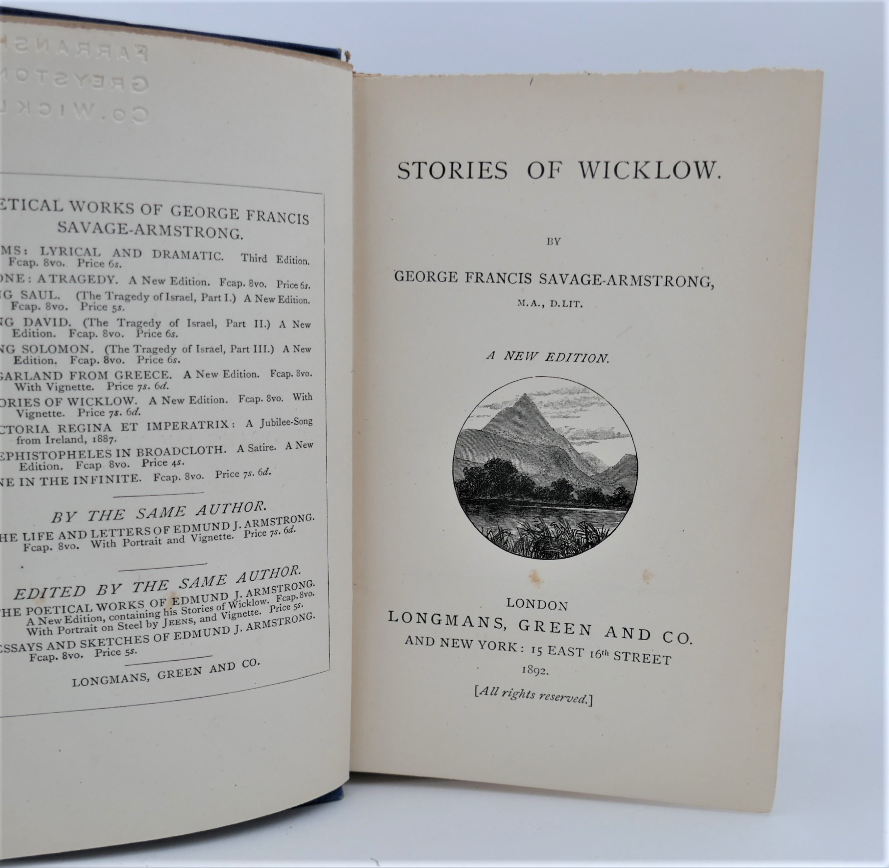 Stories of Wicklow. A New Edition (1892) - Image 2