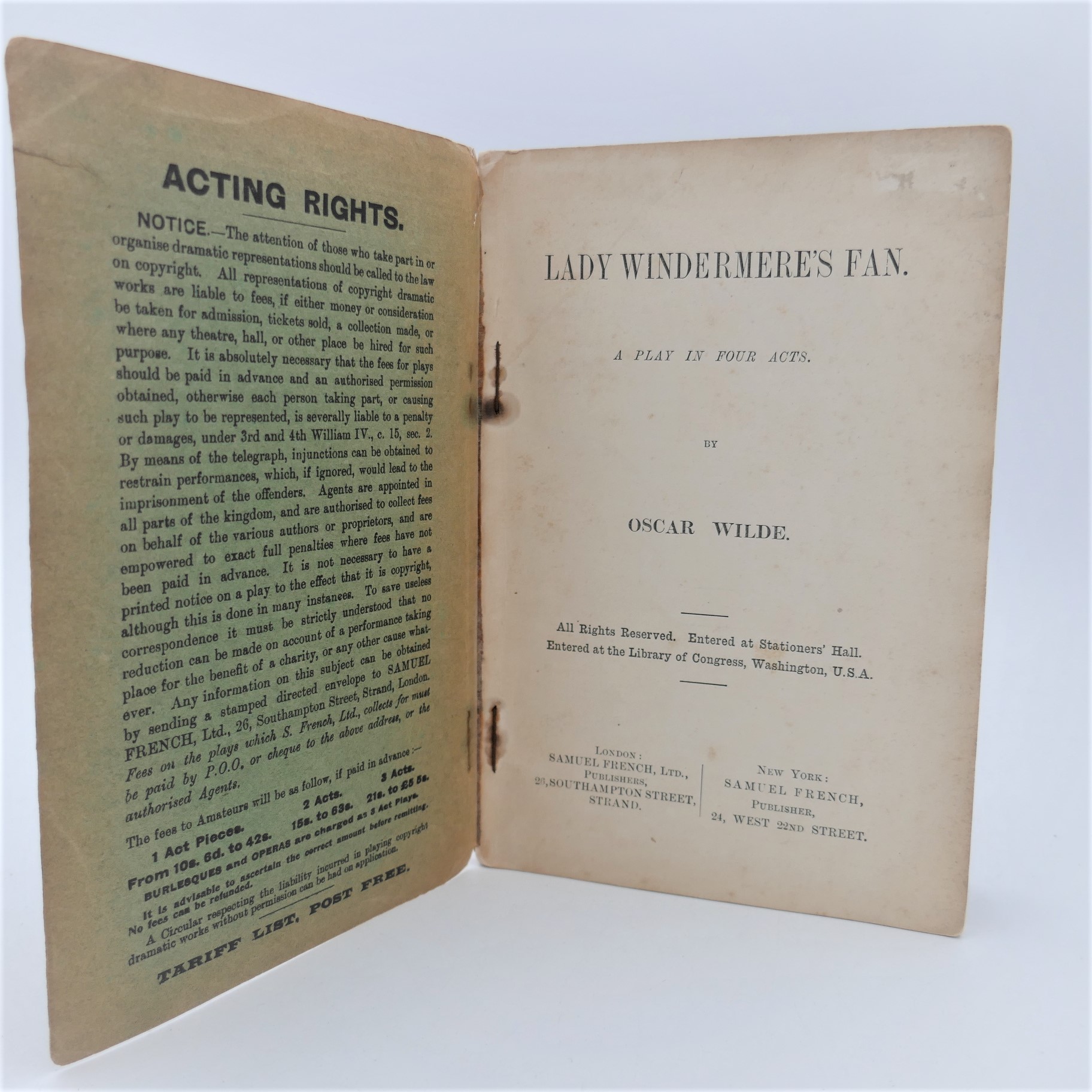 Lady Windermere's Fan. With Original Cast Photograph (1895) - Image 2