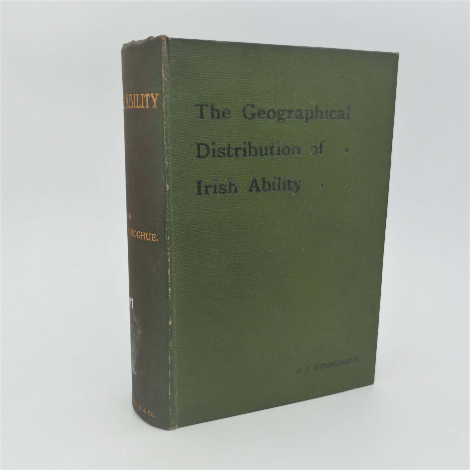 The Geographical Distribution of Irish Ability (1906)