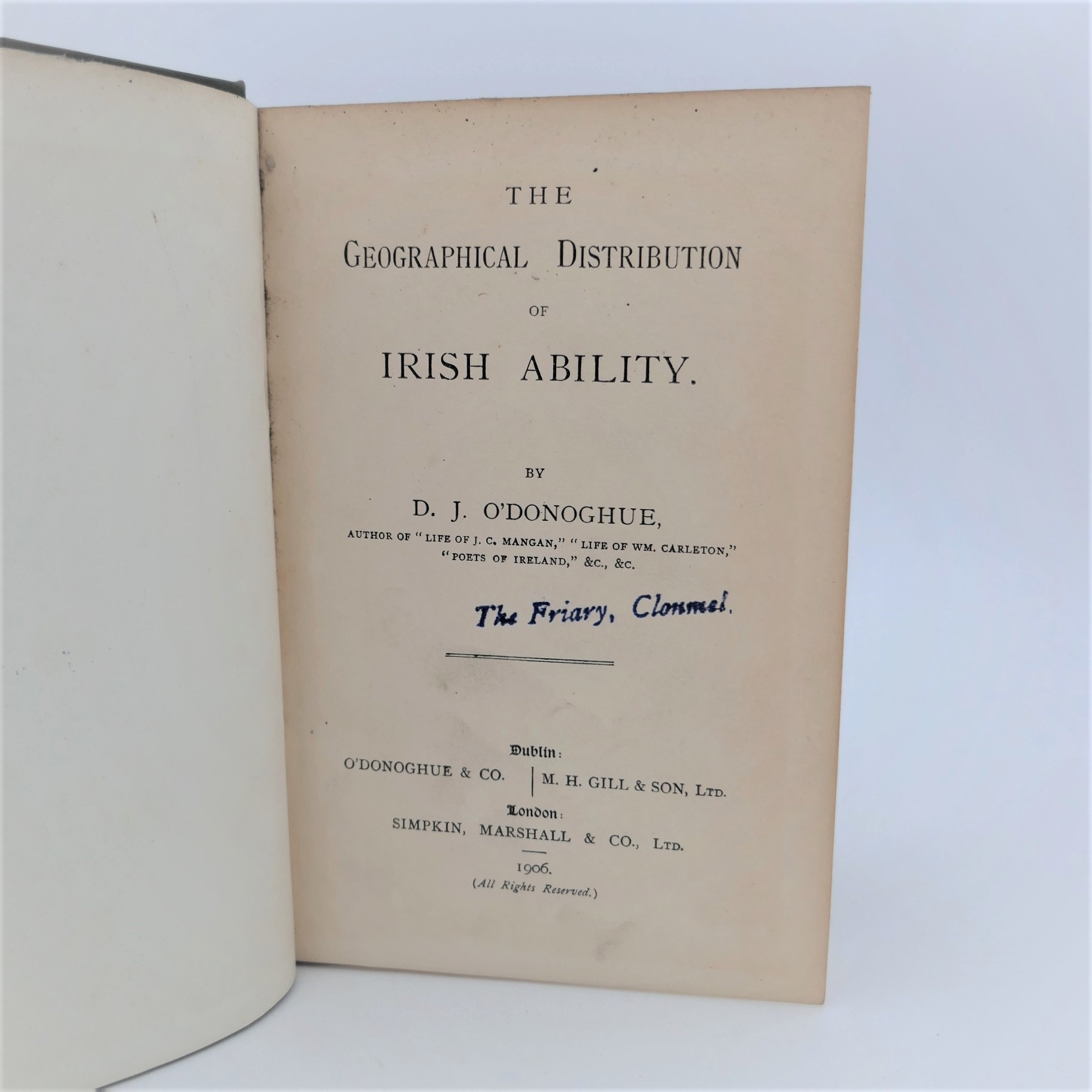 The Geographical Distribution of Irish Ability (1906) - Image 2