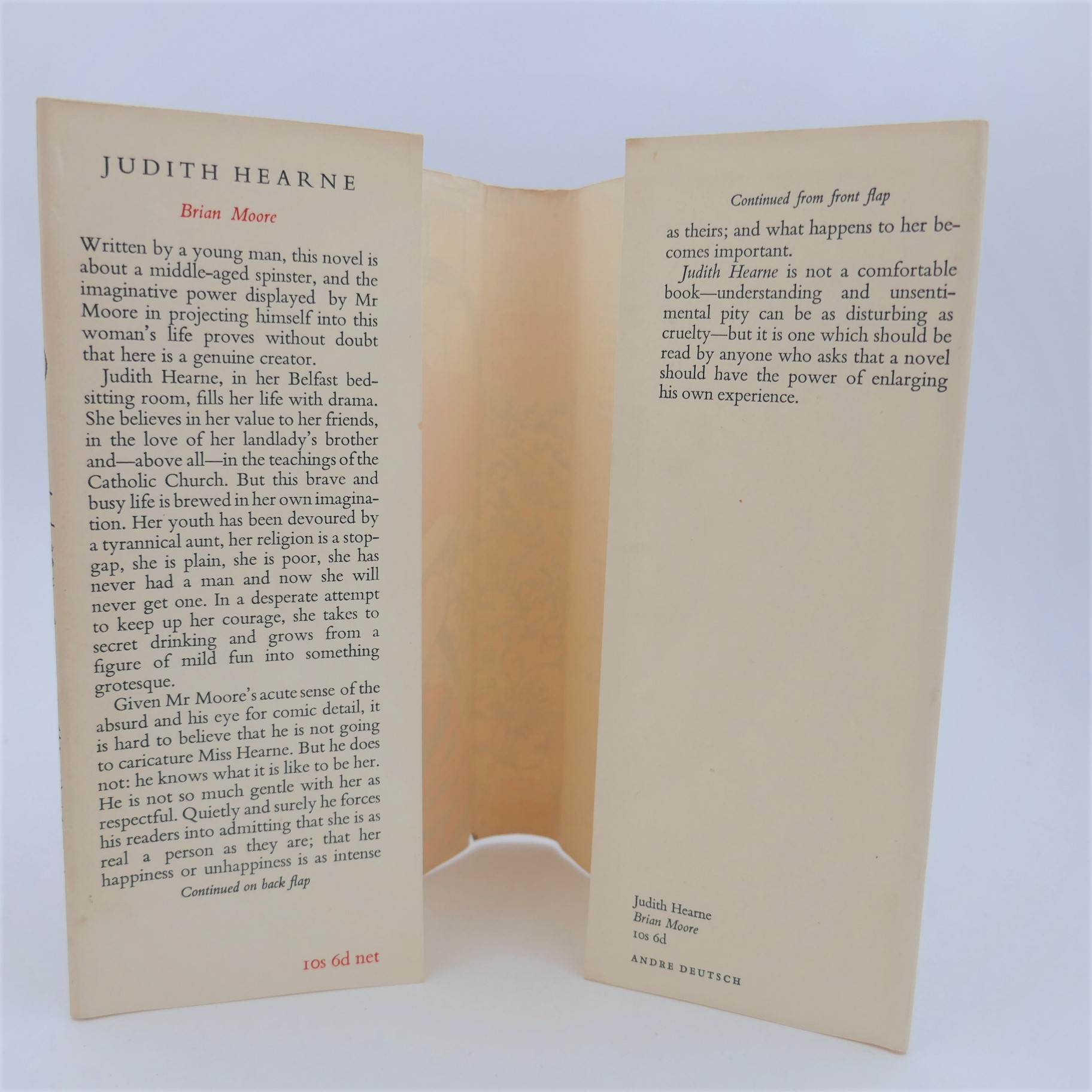 Judith Hearne. First Edition. Author Signed (1955) - Image 3