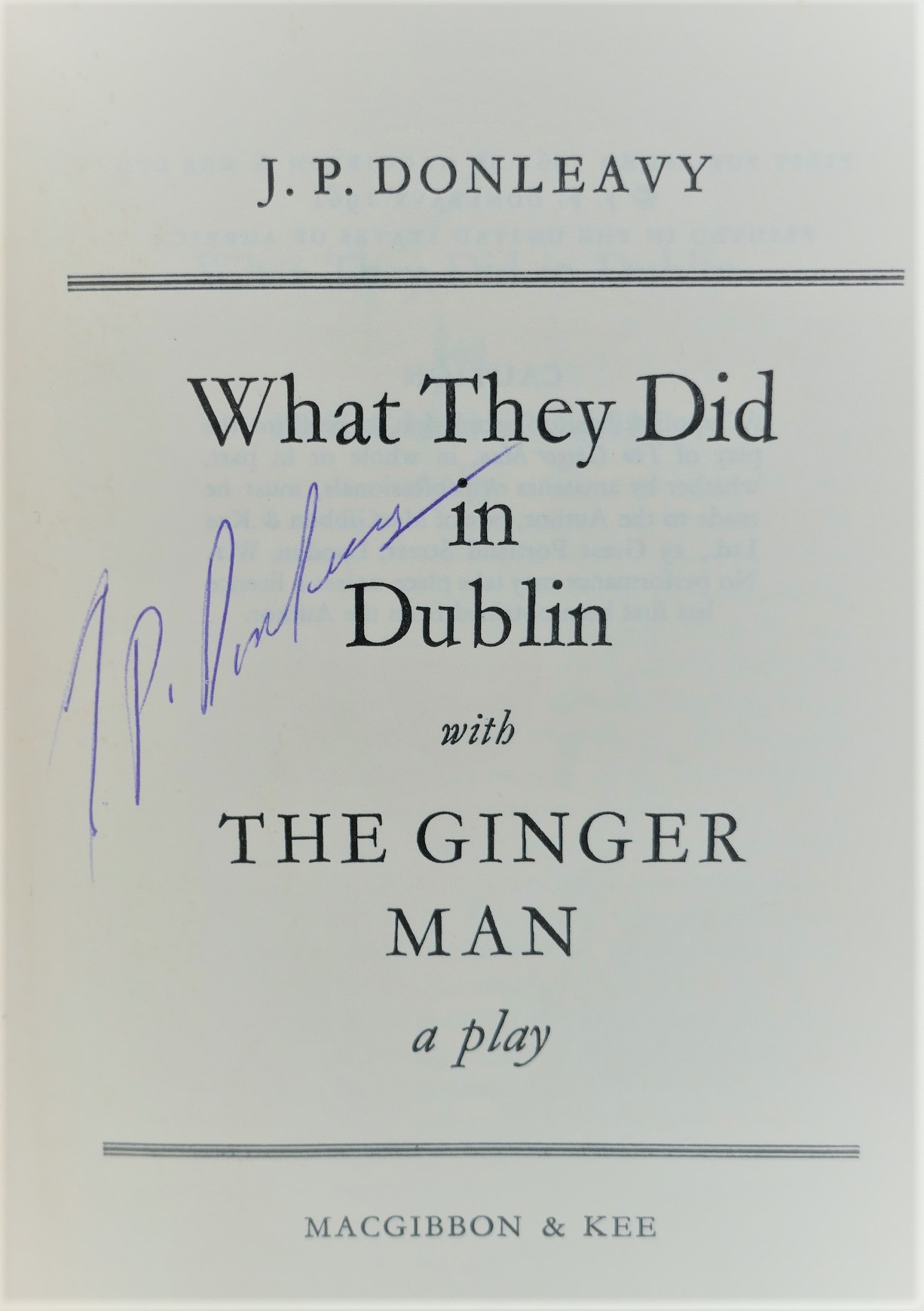 What They Did in Dublin with the Ginger Man (1961) - Image 2