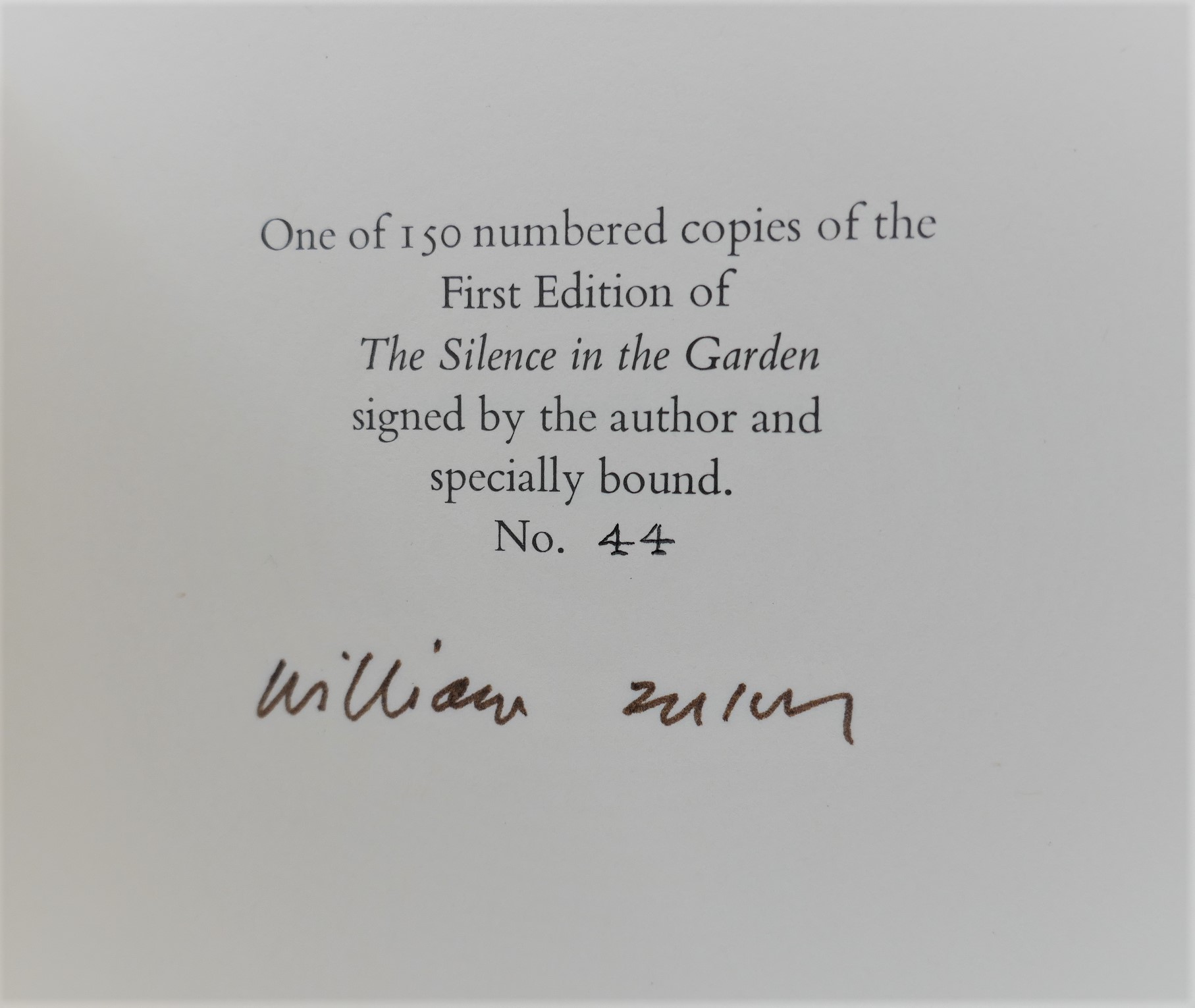 The Silence In The Garden. Limited Edition (1988) - Image 2