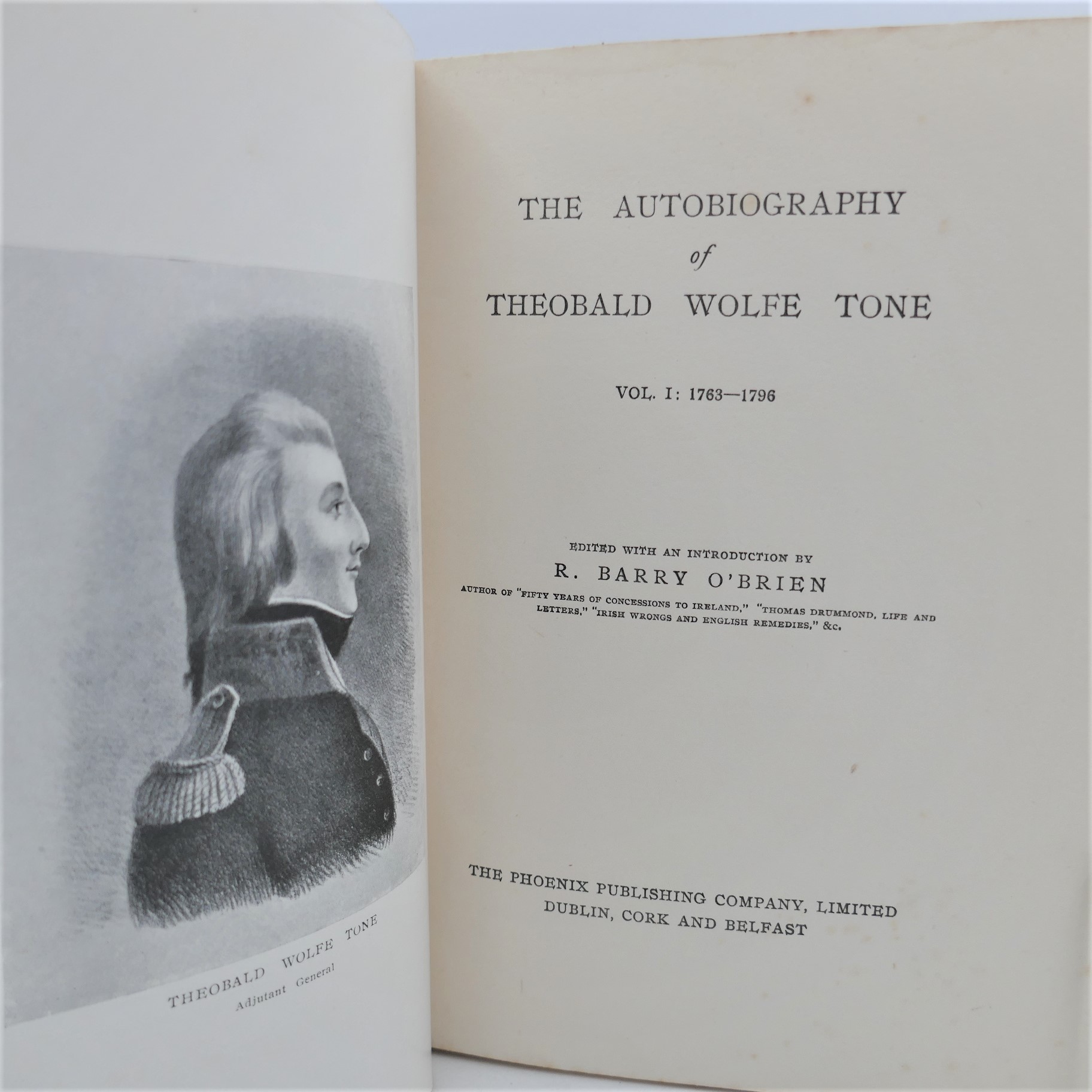 The Autobiography of Theobald Wolfe Tone 1763-1798 - Image 2