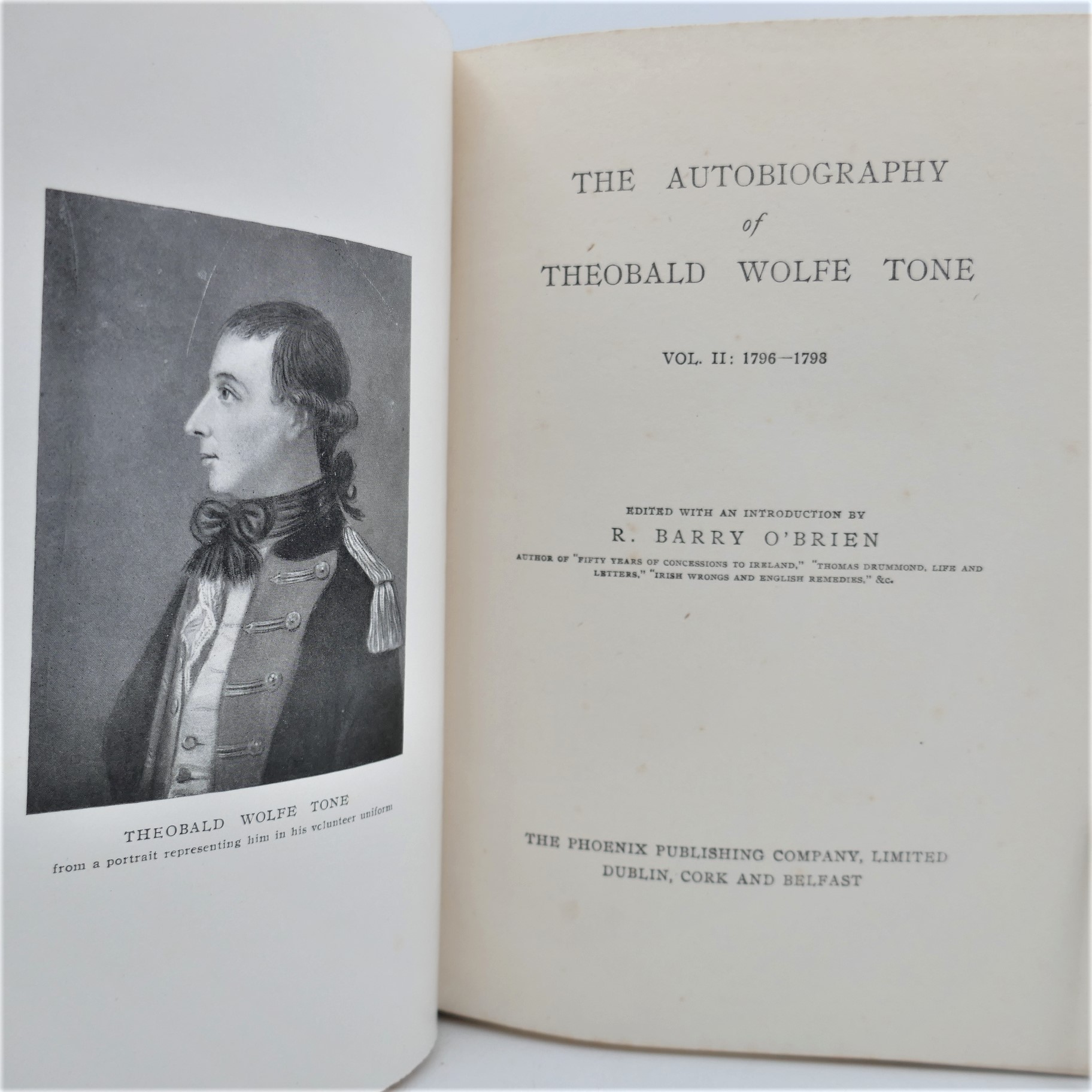 The Autobiography of Theobald Wolfe Tone 1763-1798 - Image 3