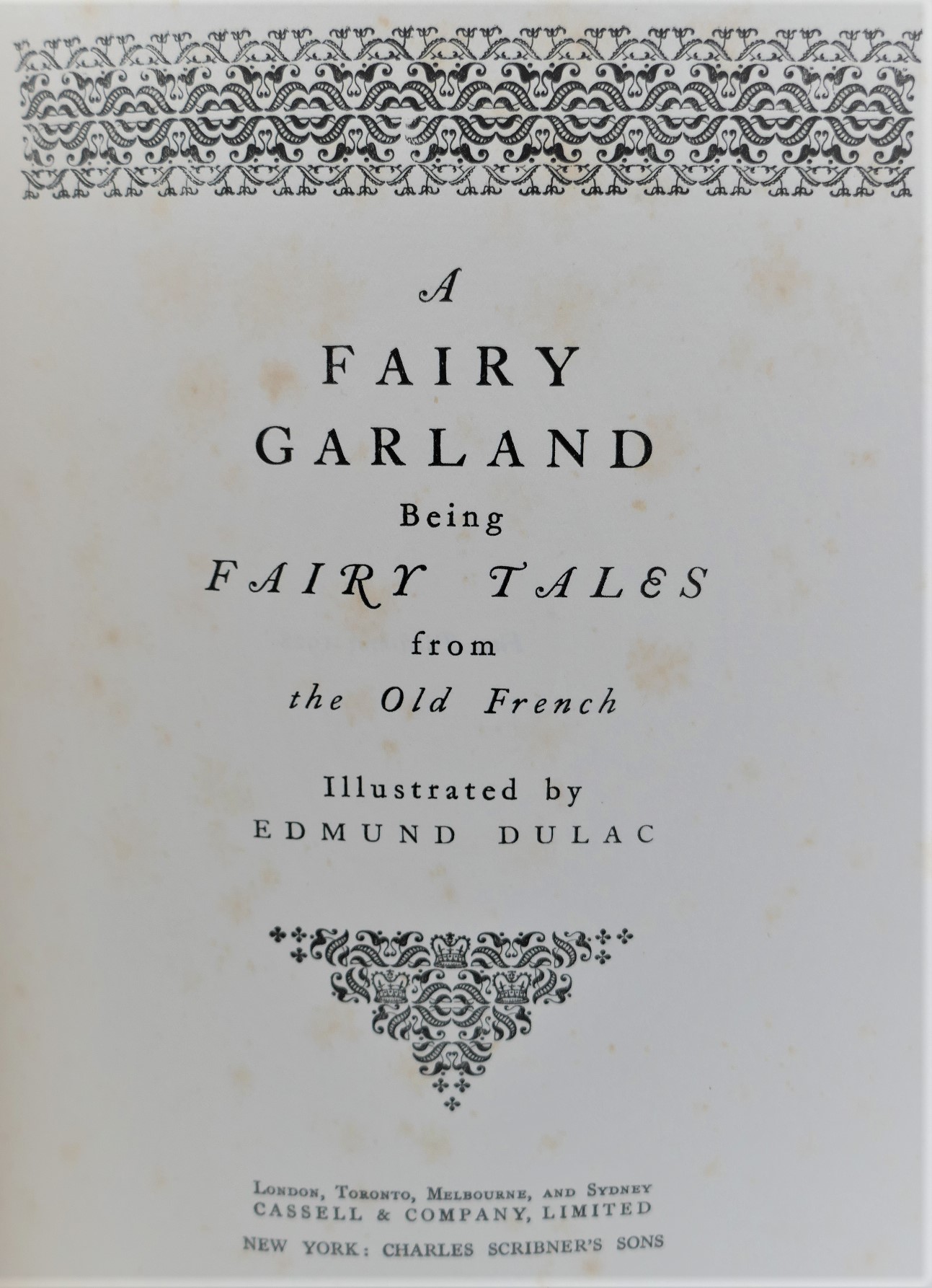 A Fairy Garland. Fairy Tales from the Old French (1928) - Image 2