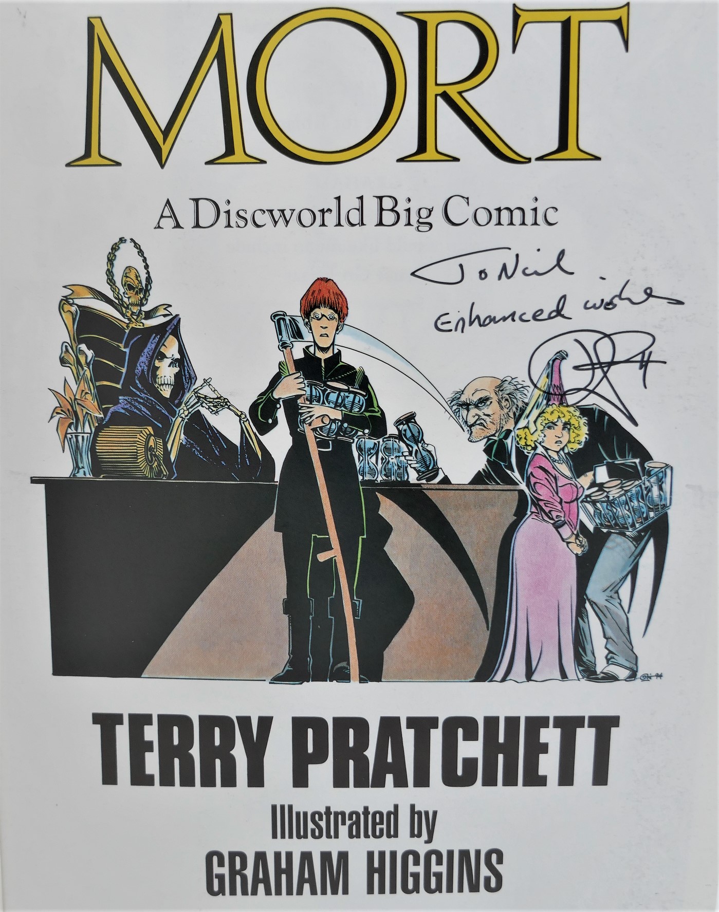 Mort. A Discworld Big Comic. Inscribed Copy (1994) - Image 2
