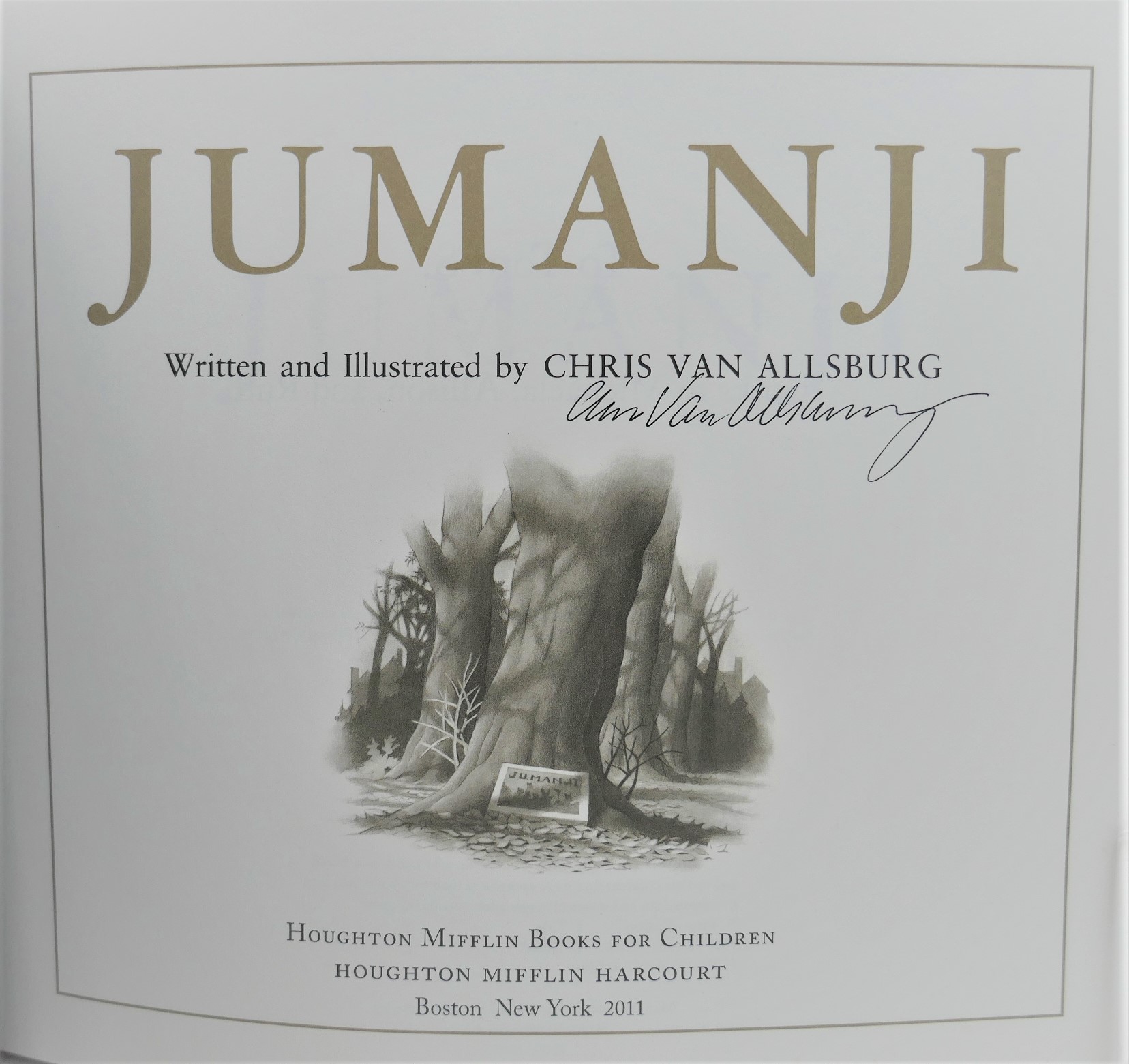 Jumanji 30th Anniversary Edition. Author Signed (2011) - Image 2