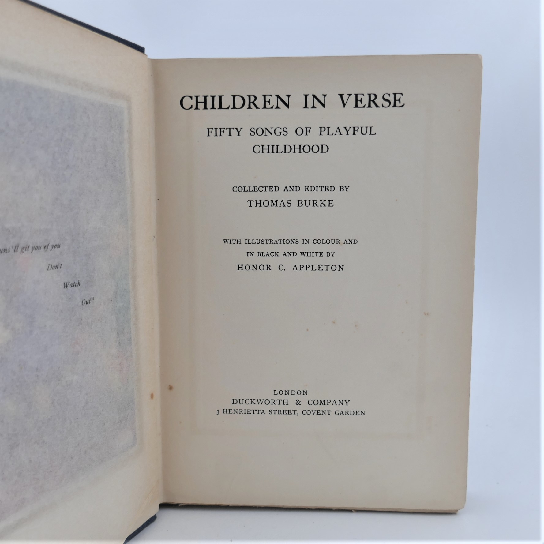 Children in Verse. Fifty Songs of Playful Childhood (1913) - Image 2