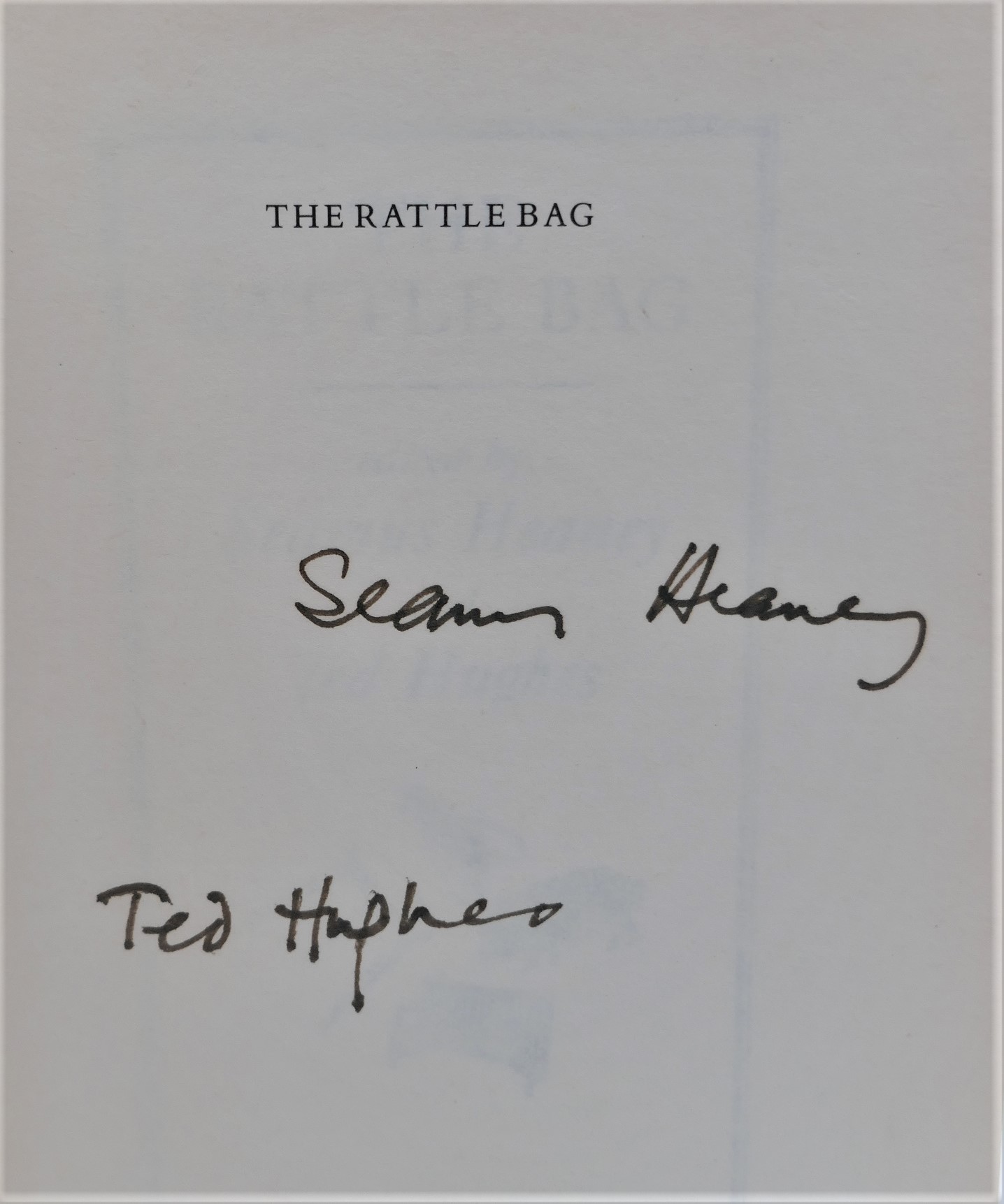 The Rattle Bag. Signed by the Authors (1989) - Image 3
