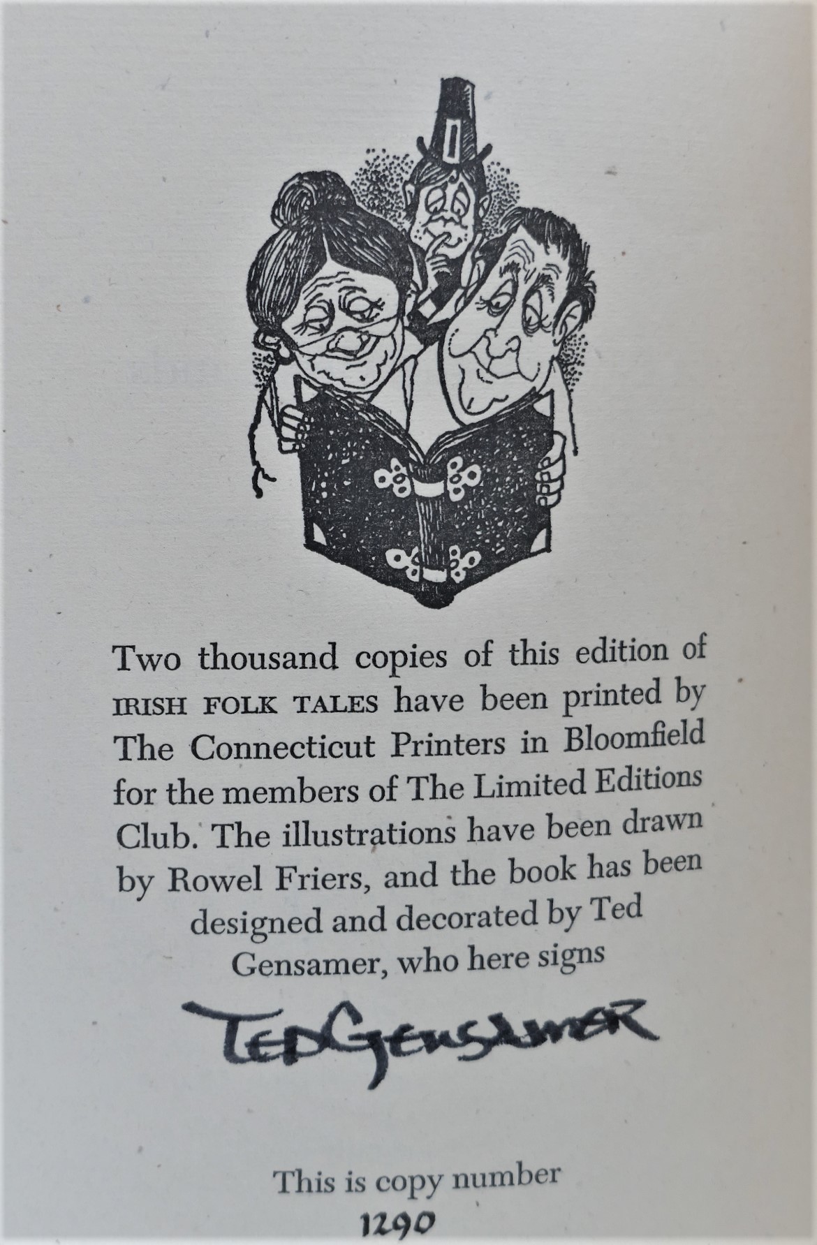 Irish Folk Tales. Limited Edition Club (1973) - Image 5