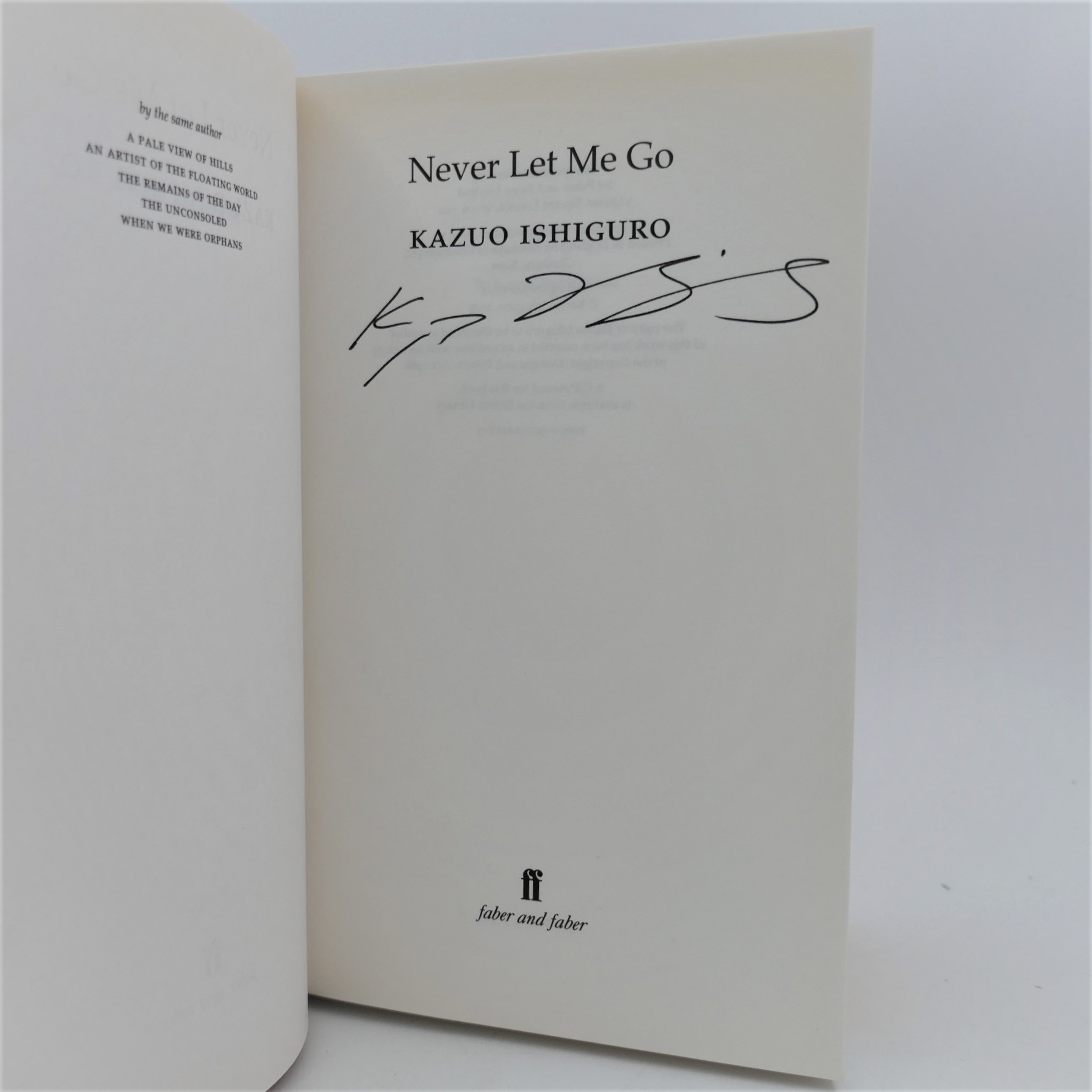 Never Let Me Go. Author Signed (2005) - Image 2