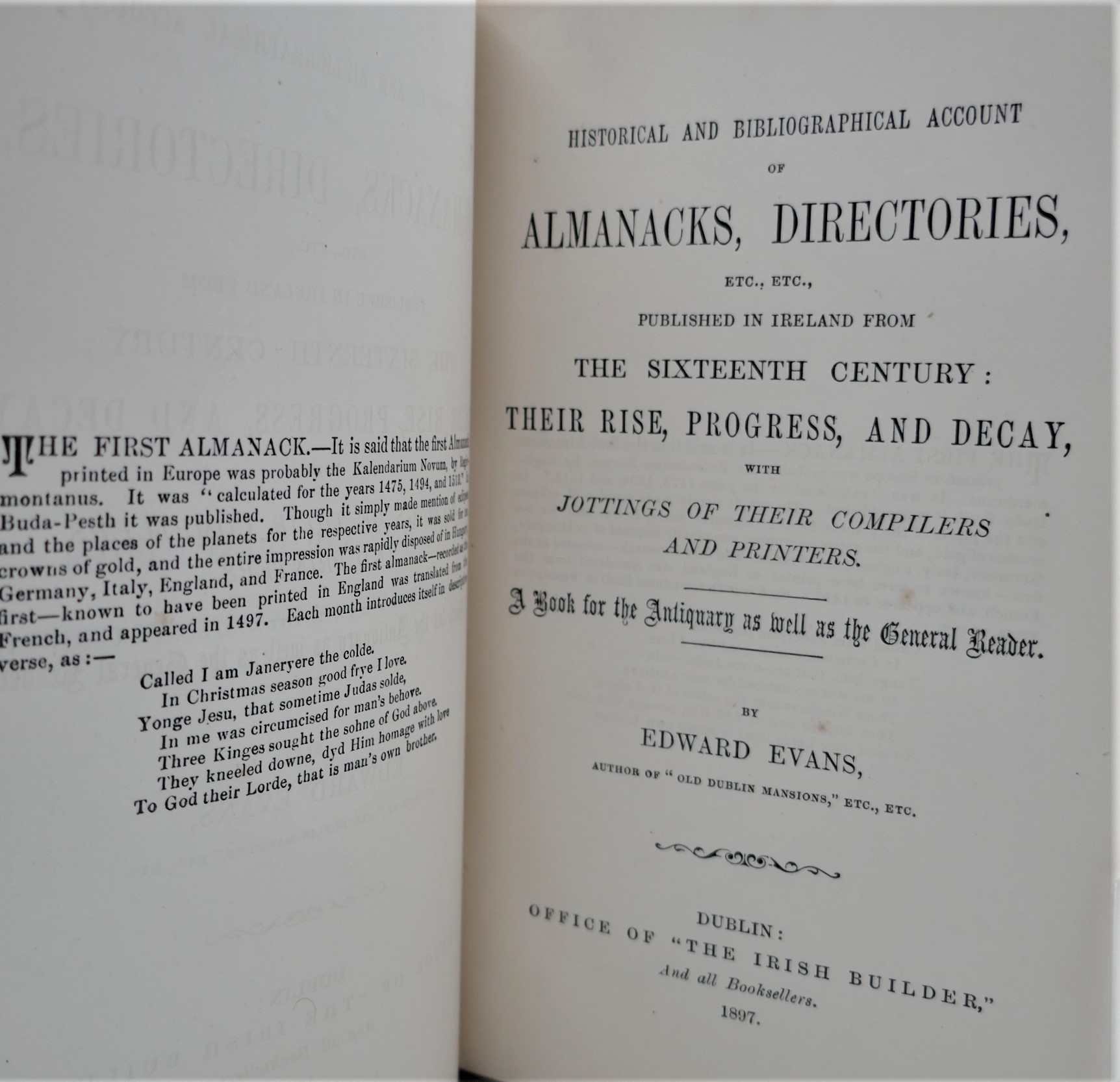Historical and Bibliographical Account of Almanacks (1897) - Image 2