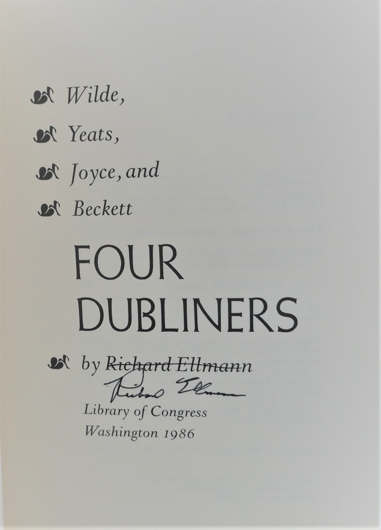 Four Dubliners. Inscribed Copy (1986) - Image 2
