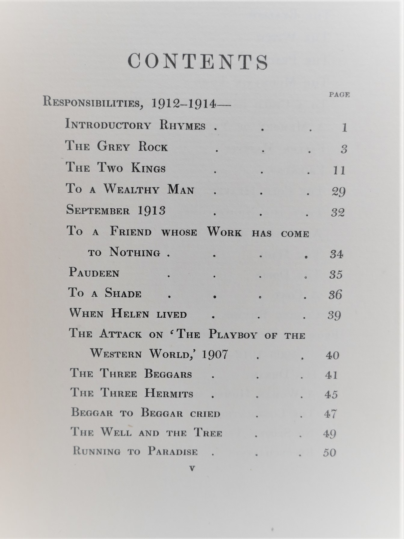 Responsibilities and other Poems. Second Impression (1917) - Image 2
