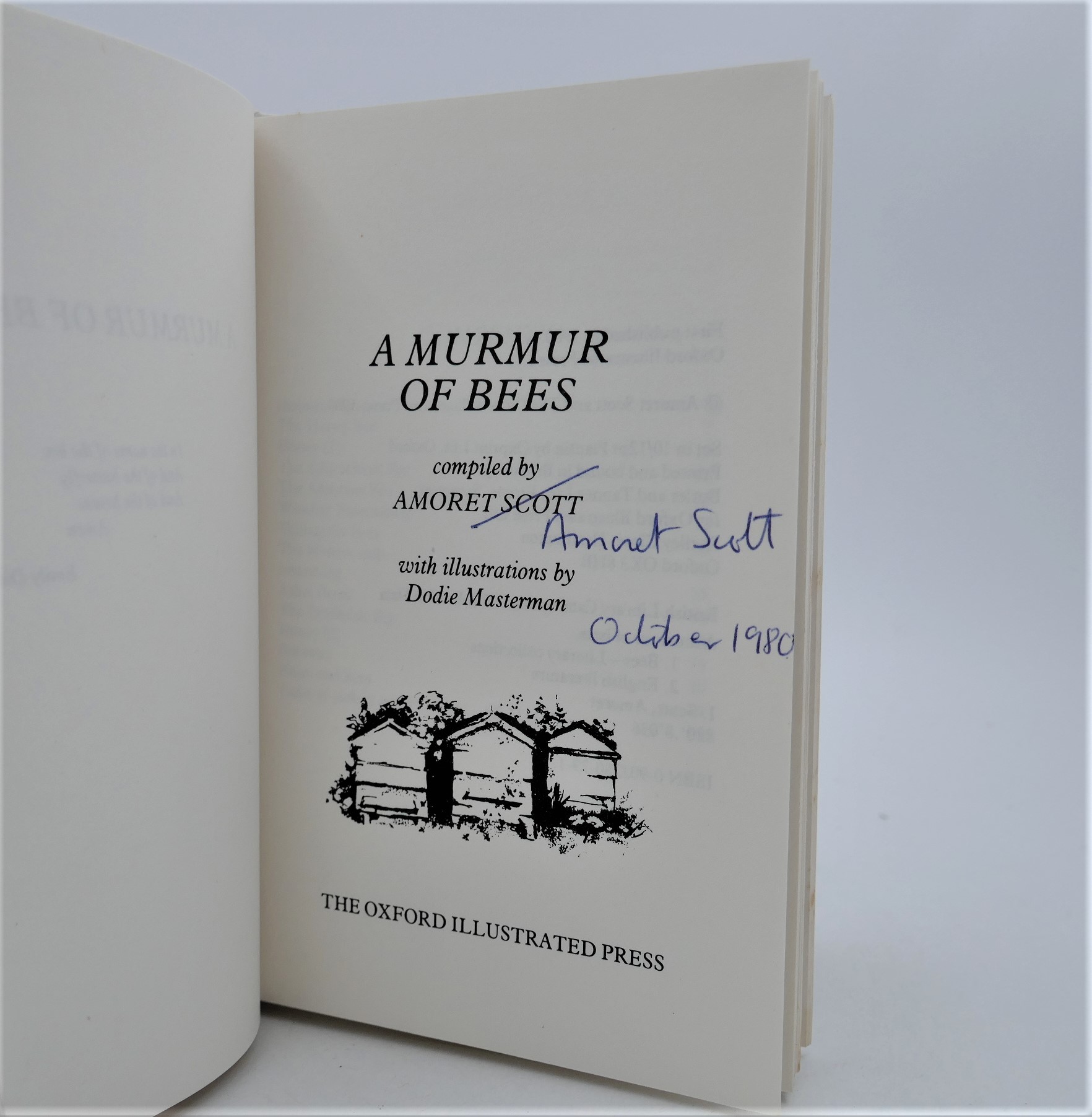 A Murmur of Bees. Signed by the Author (1980) - Image 2