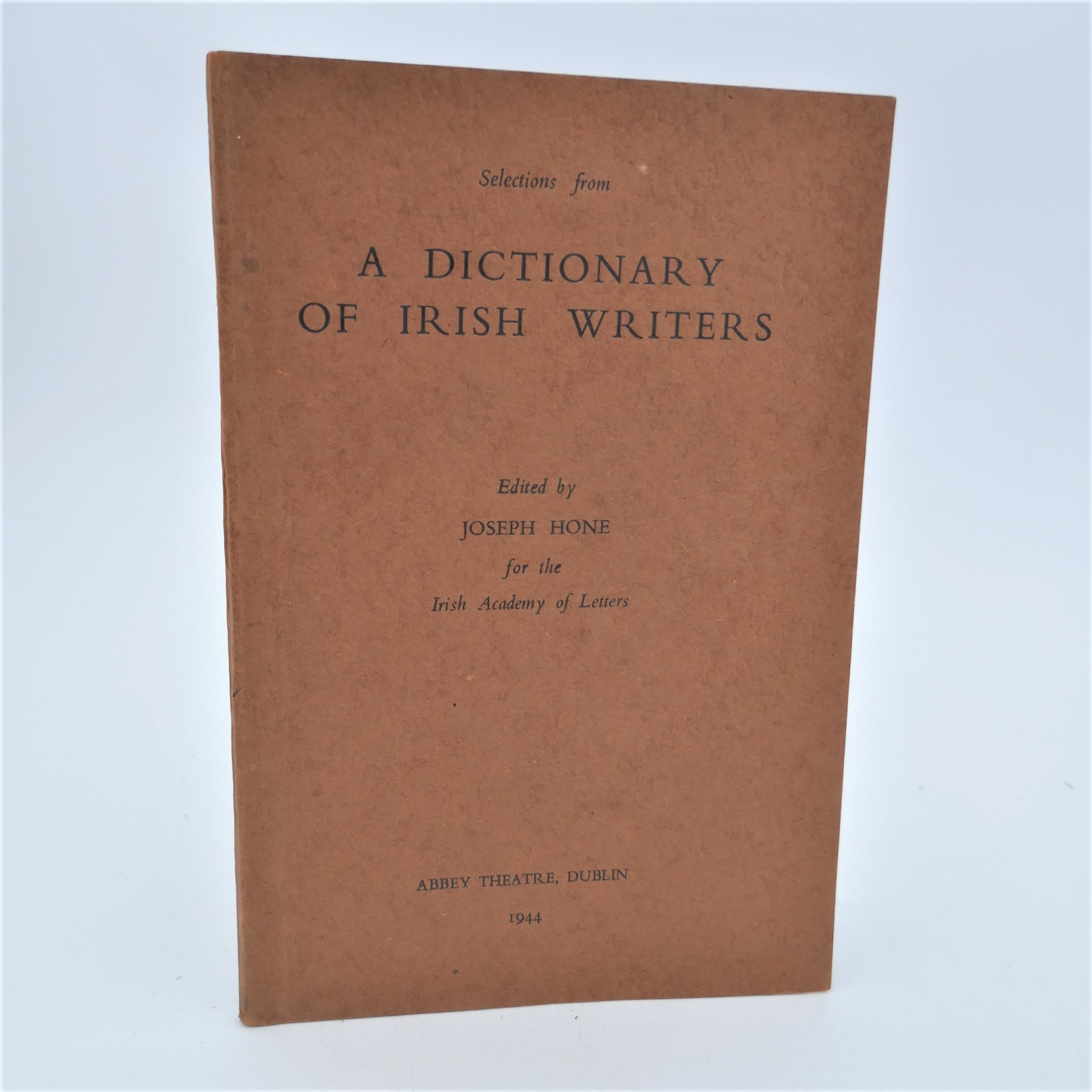Selections from A Dictionary of Irish Writers (1944)