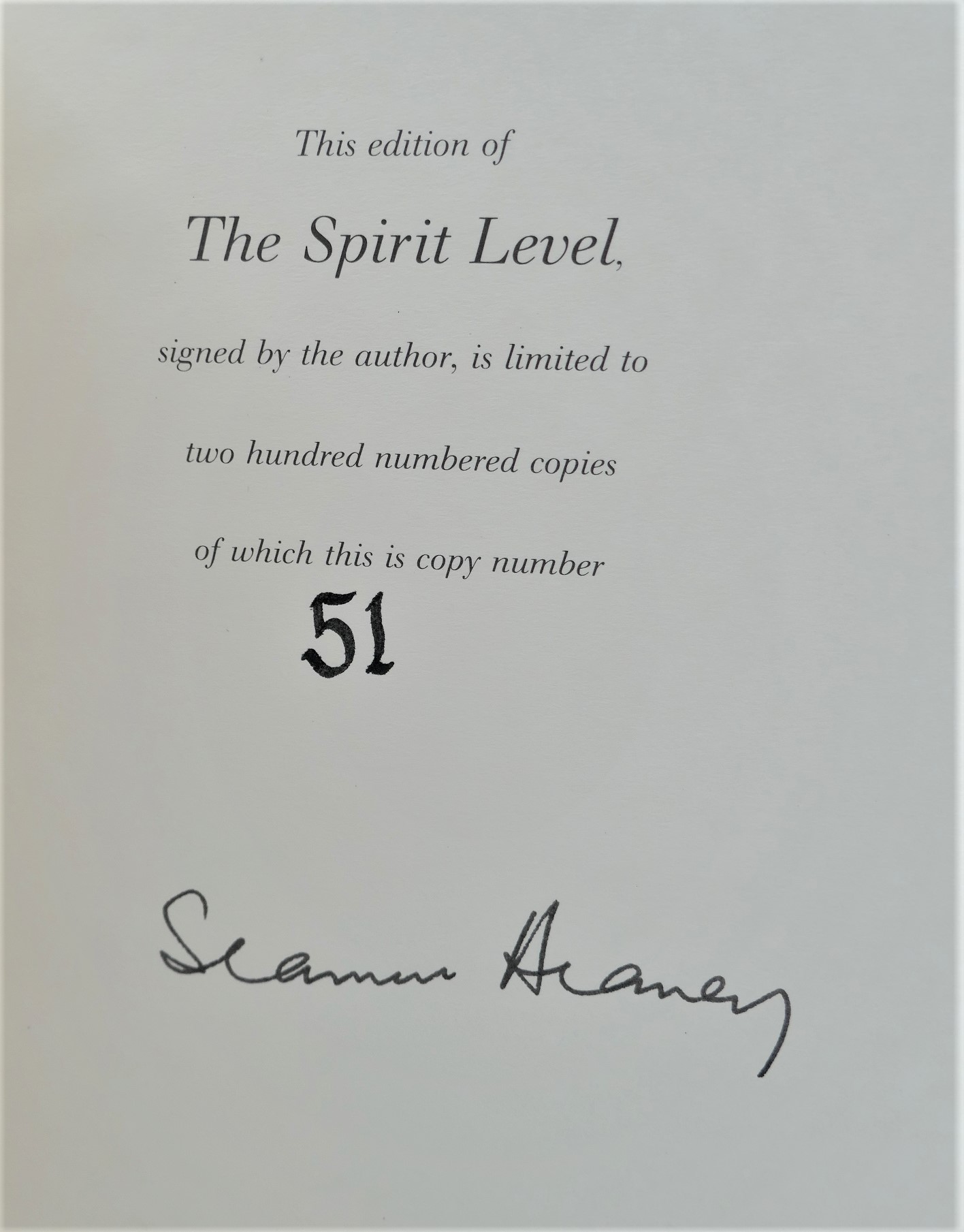 The Spirit Level. Limited Signed Edition (2006) - Image 4