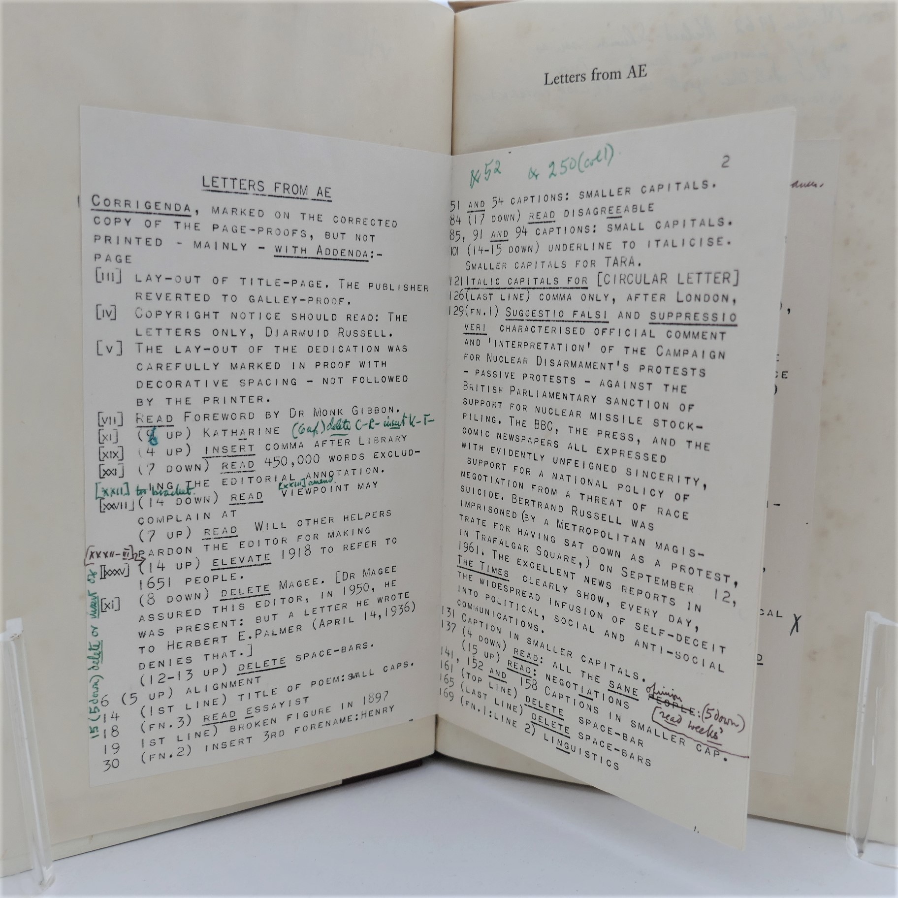 Letters from A.E. Editor's Working Copy (1961) - Image 3