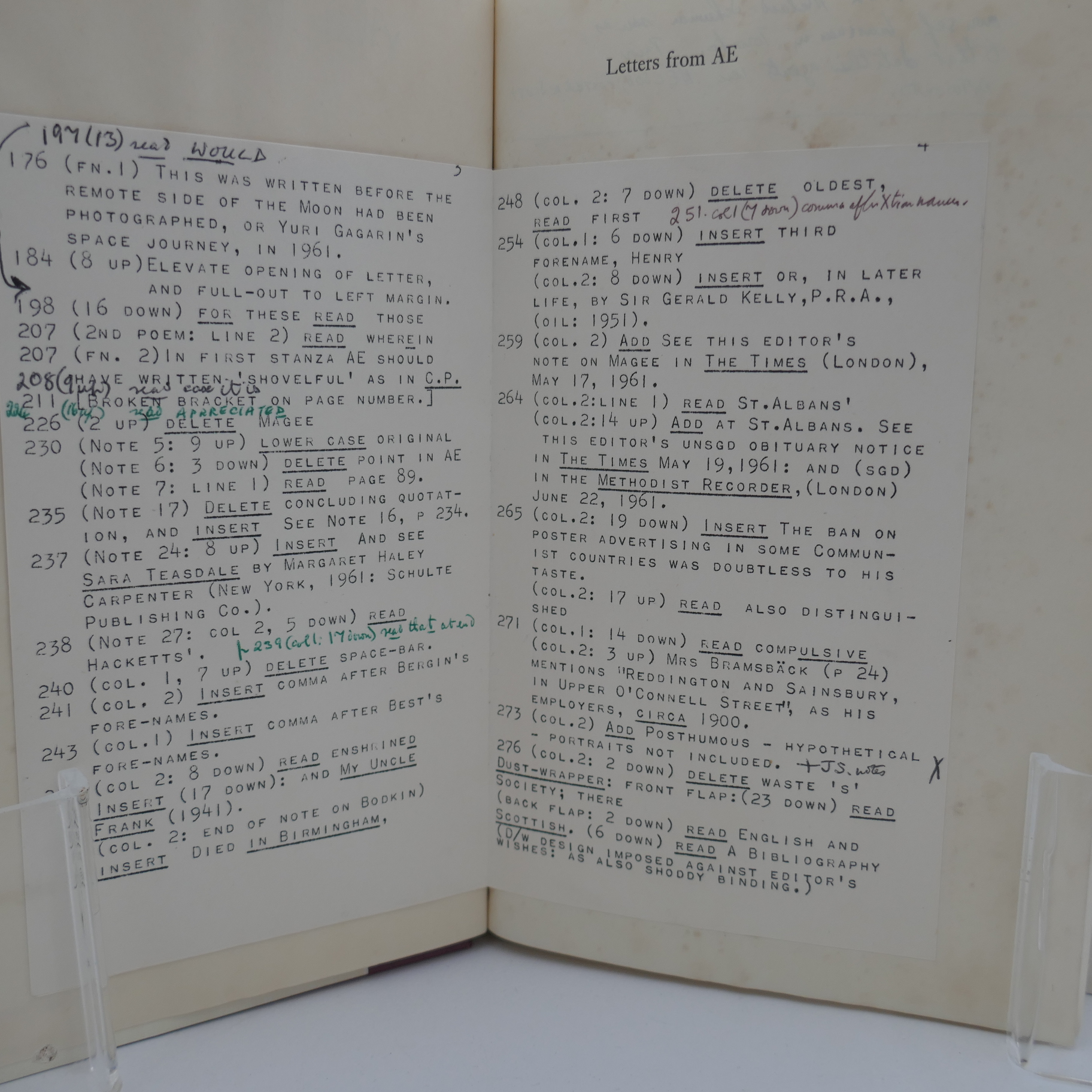 Letters from A.E. Editor's Working Copy (1961) - Image 4