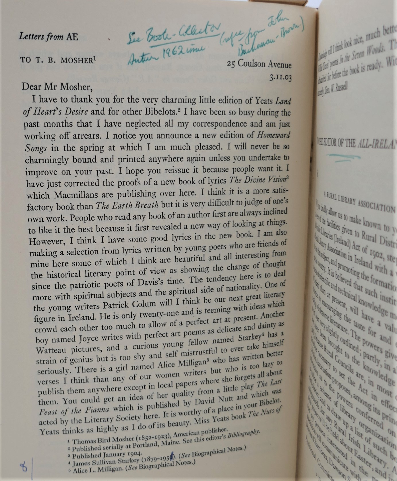 Letters from A.E. Editor's Working Copy (1961) - Image 6