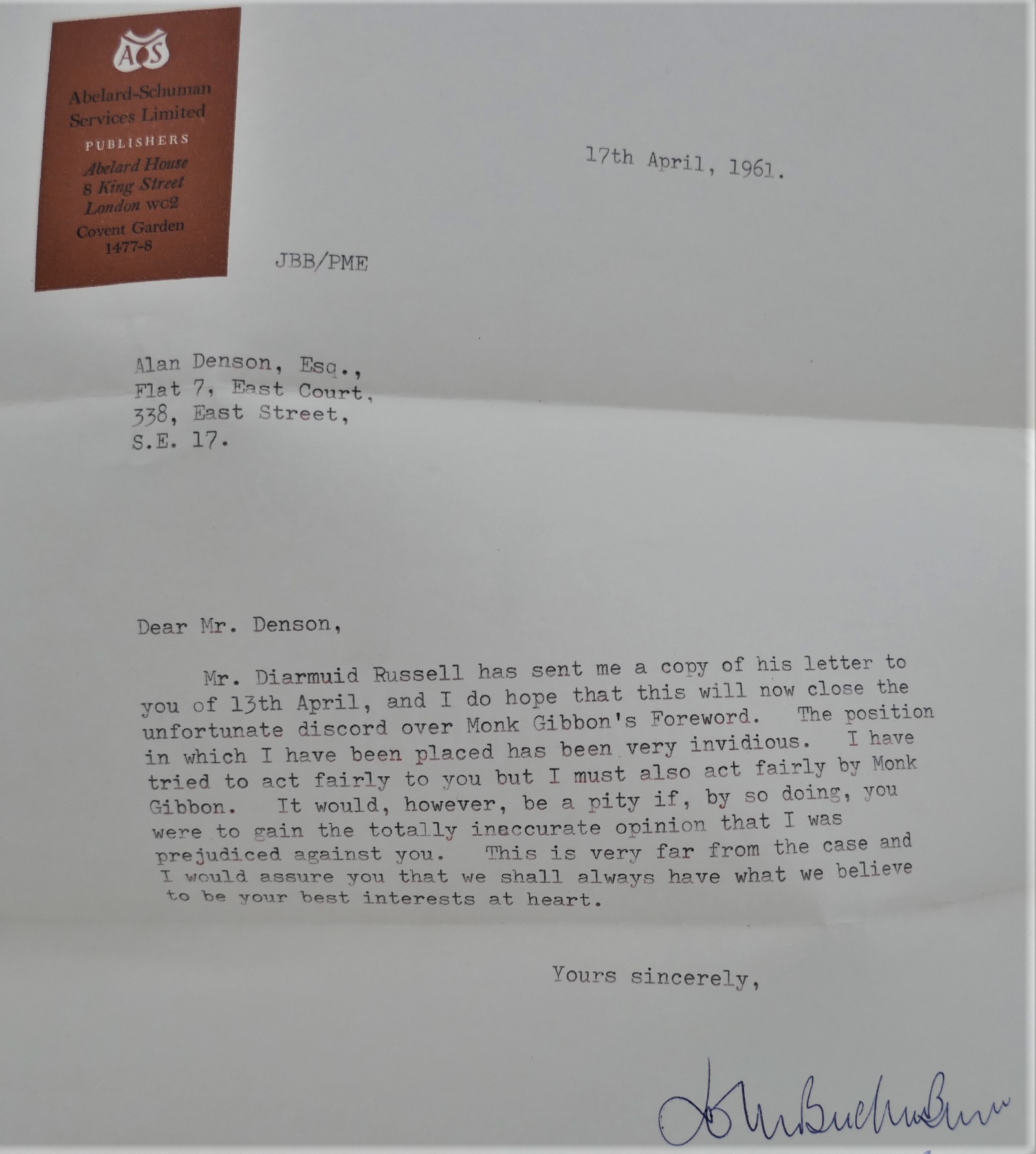 Letters from A.E. Editor's Working Copy (1961) - Image 10
