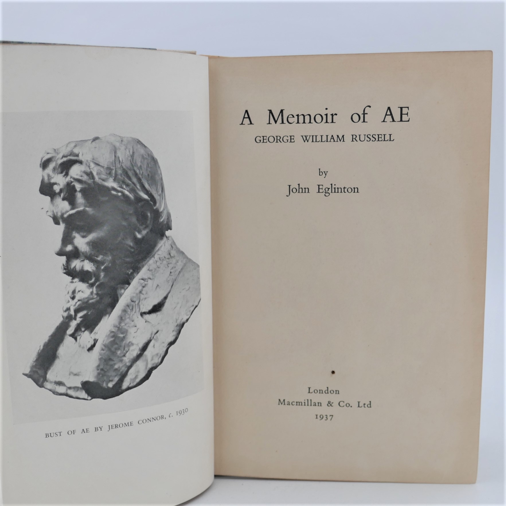 A Memoir of A.E. George William Russell. Alan Denson's Copy (1937) - Image 2