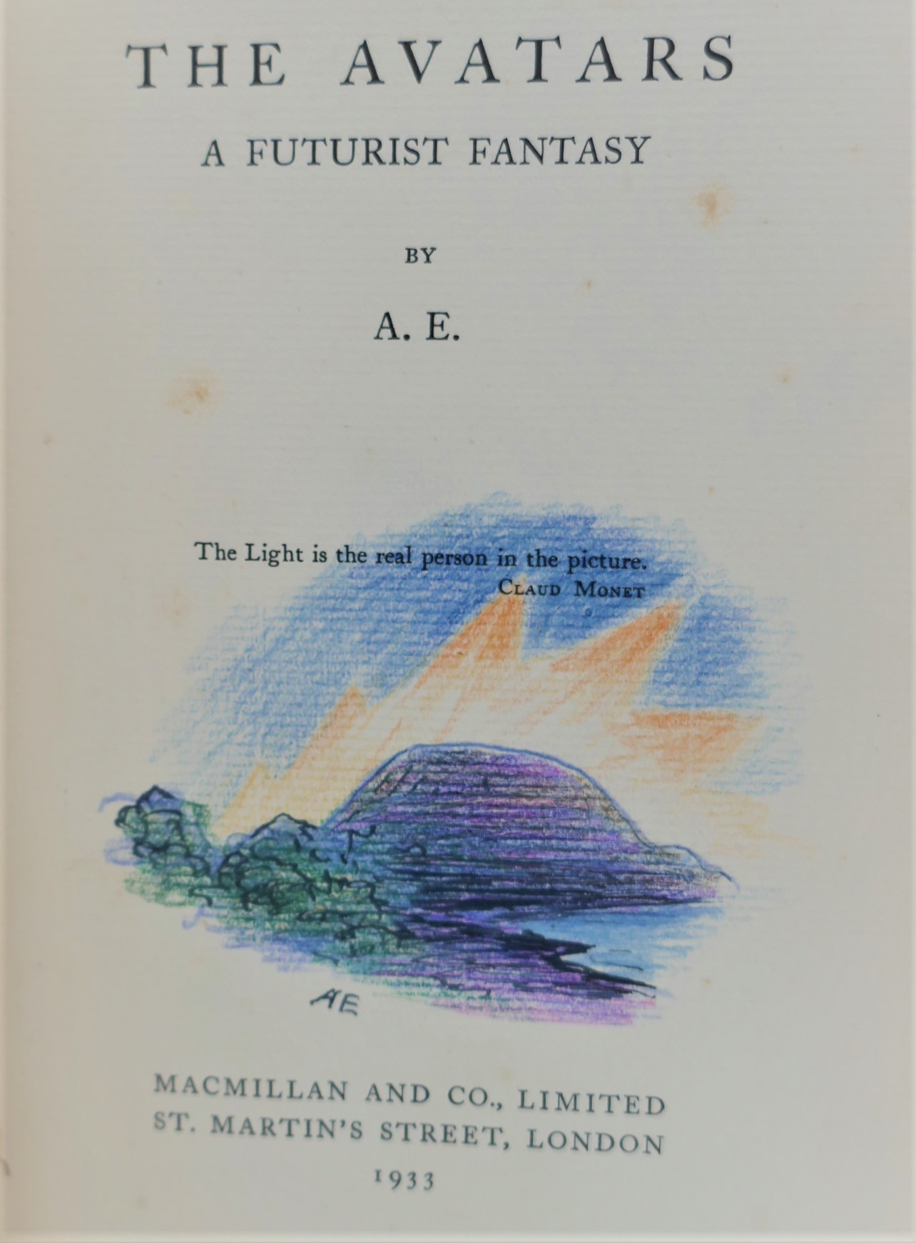 The Avatars. Inscribed to James Stephens & with Original Artwork (1933) - Image 4