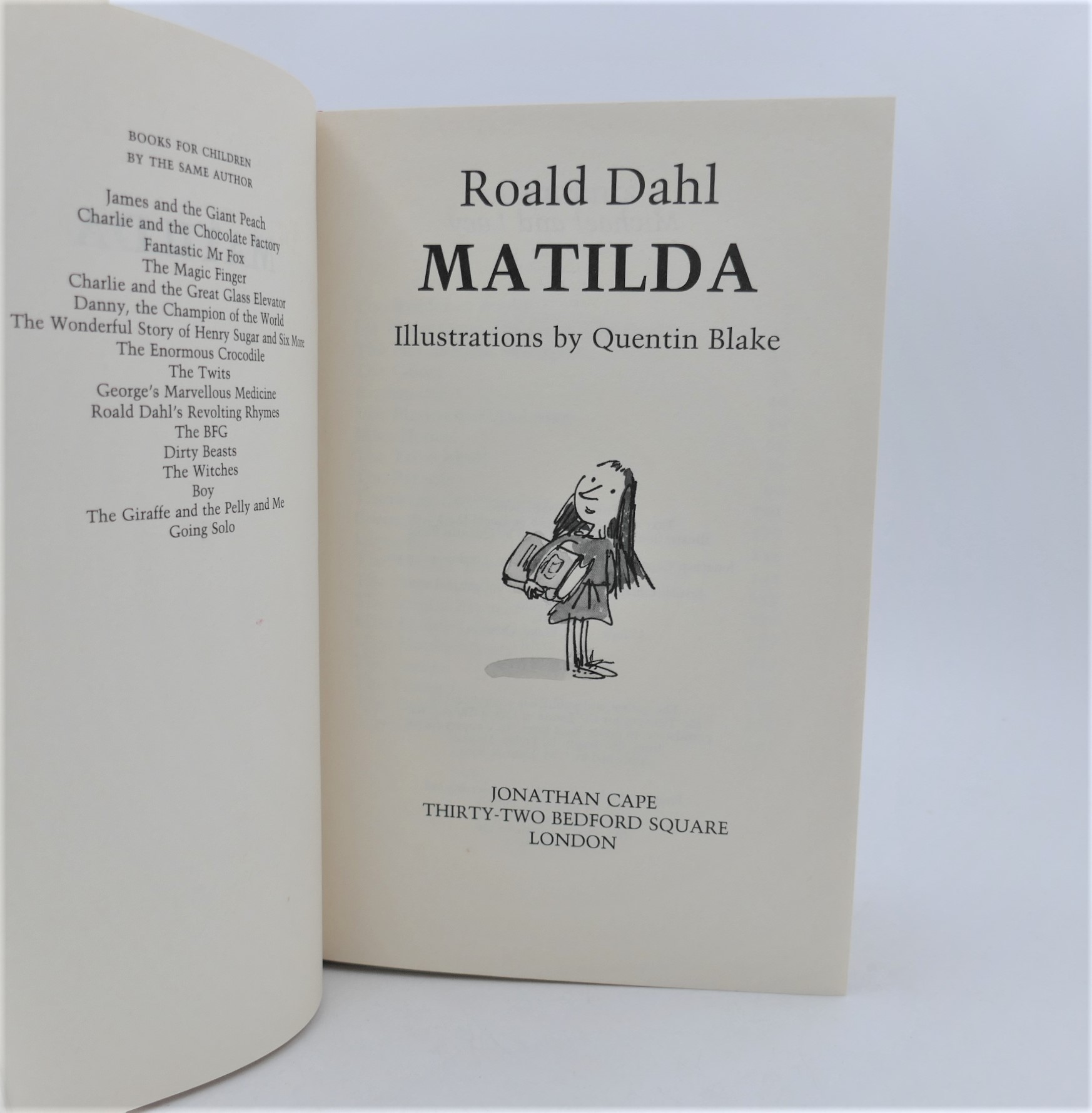 Matilda. Illustrated by Quentin Blake (1988) - Image 2
