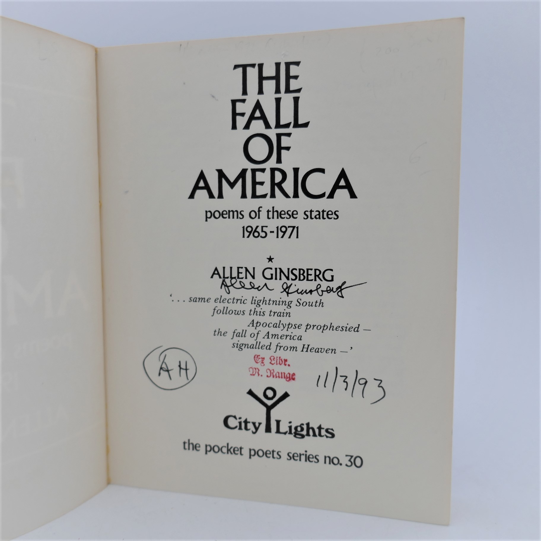 The Fall of America. Inscribed by the Author (1972) - Image 2