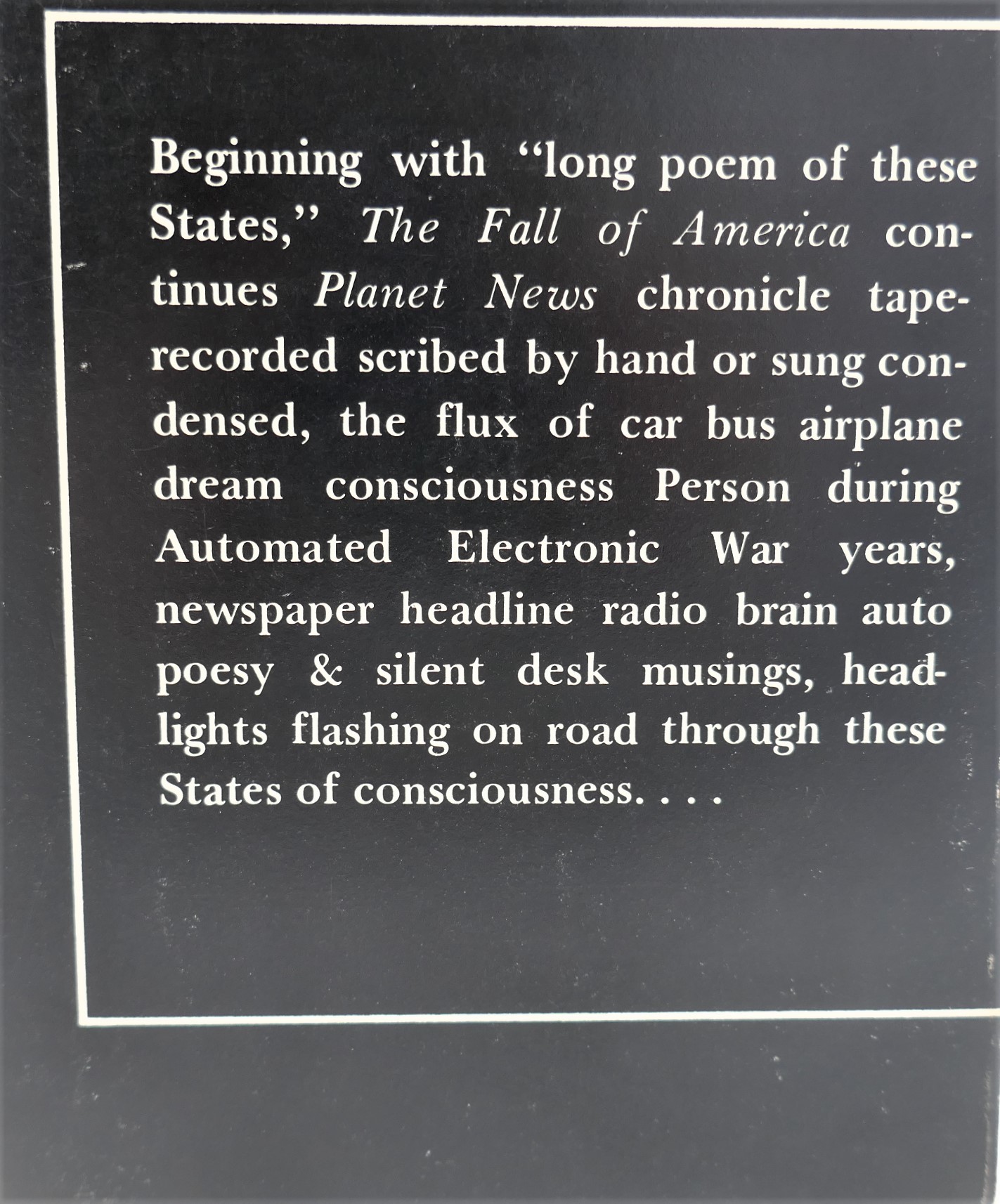The Fall of America. Inscribed by the Author (1972) - Image 3
